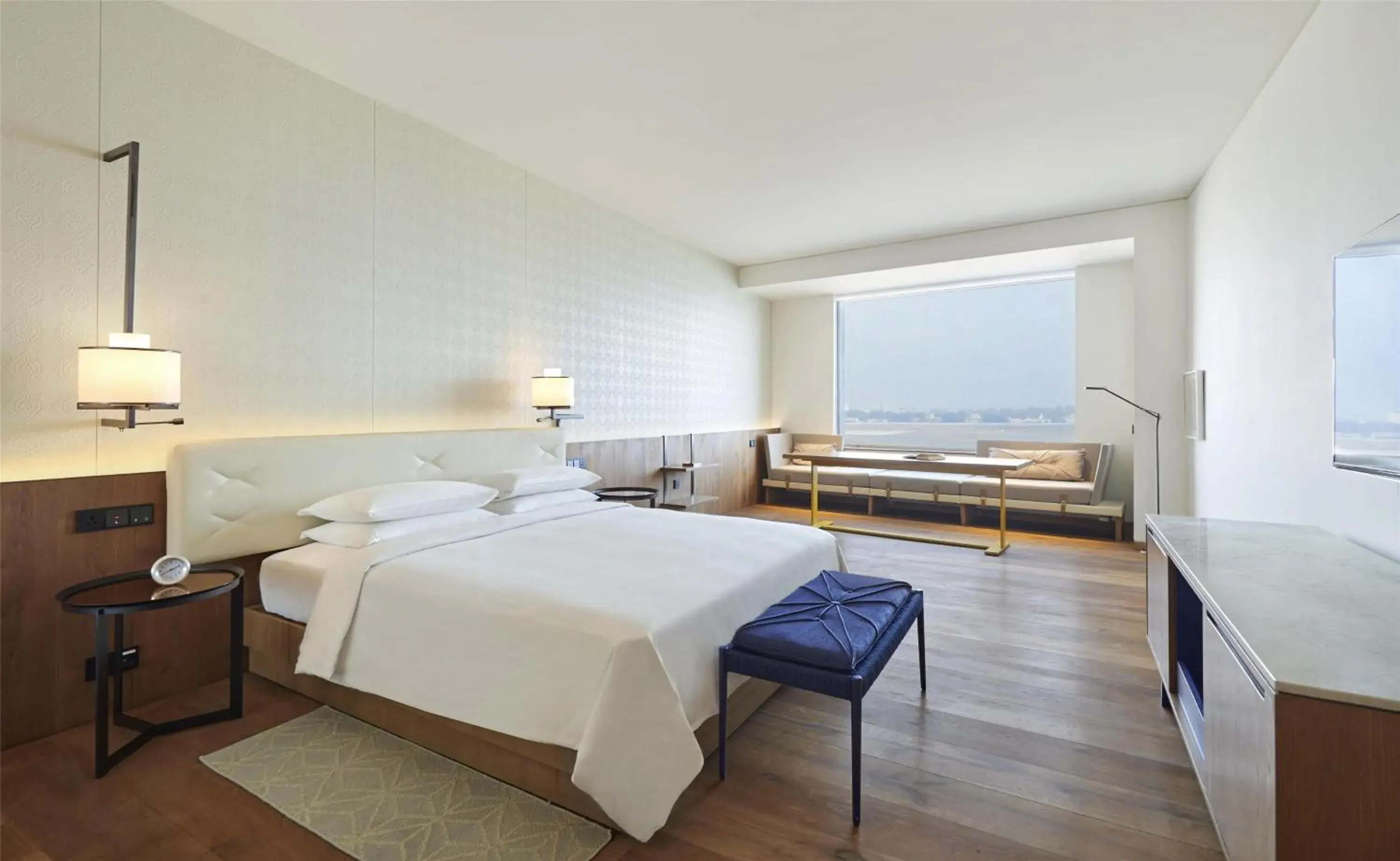 Bedroom, Bed in Andaz Delhi, by Hyatt Bedroom, Bed in Andaz Delhi, by Hyatt