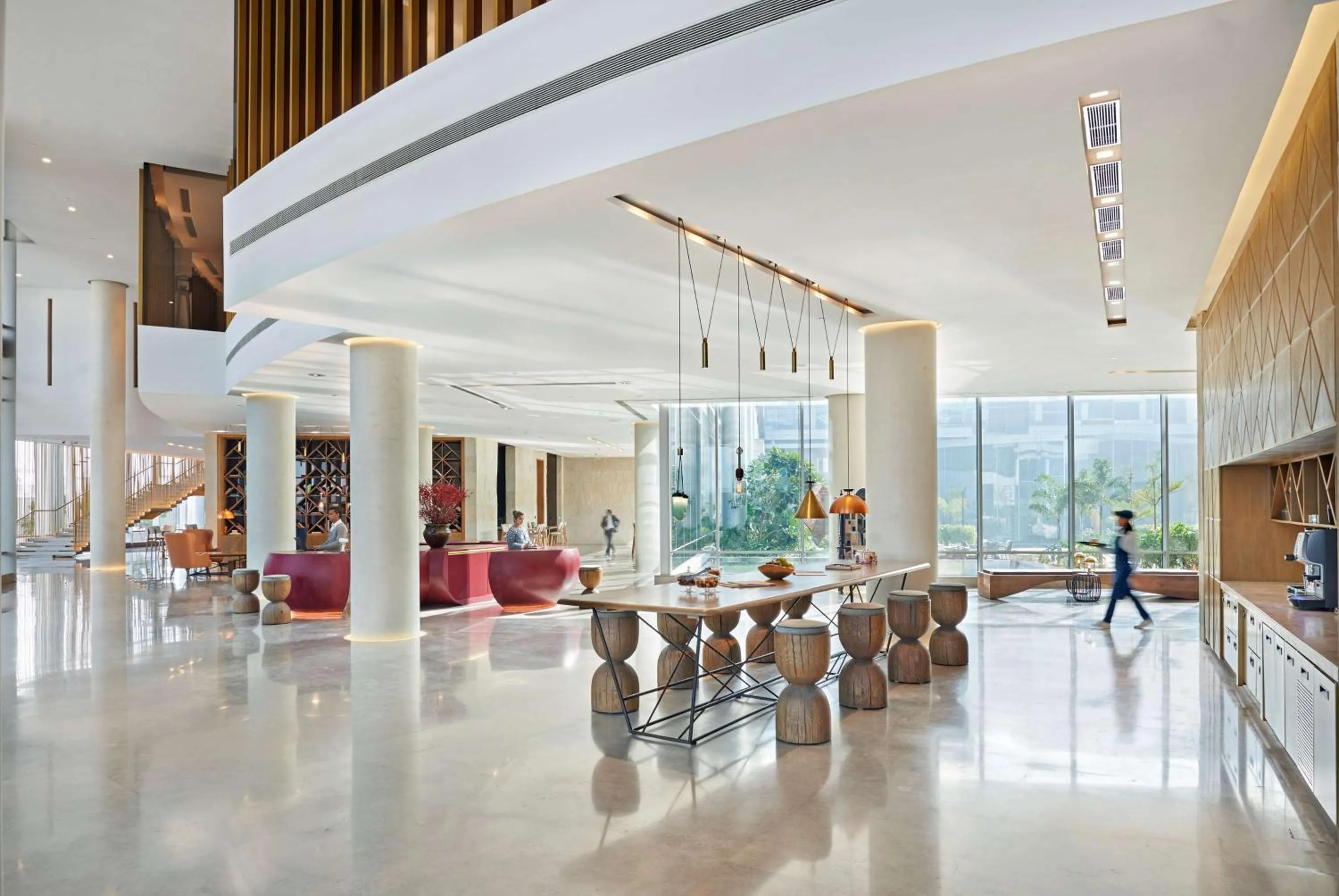 Lobby or reception in Andaz Delhi, by Hyatt