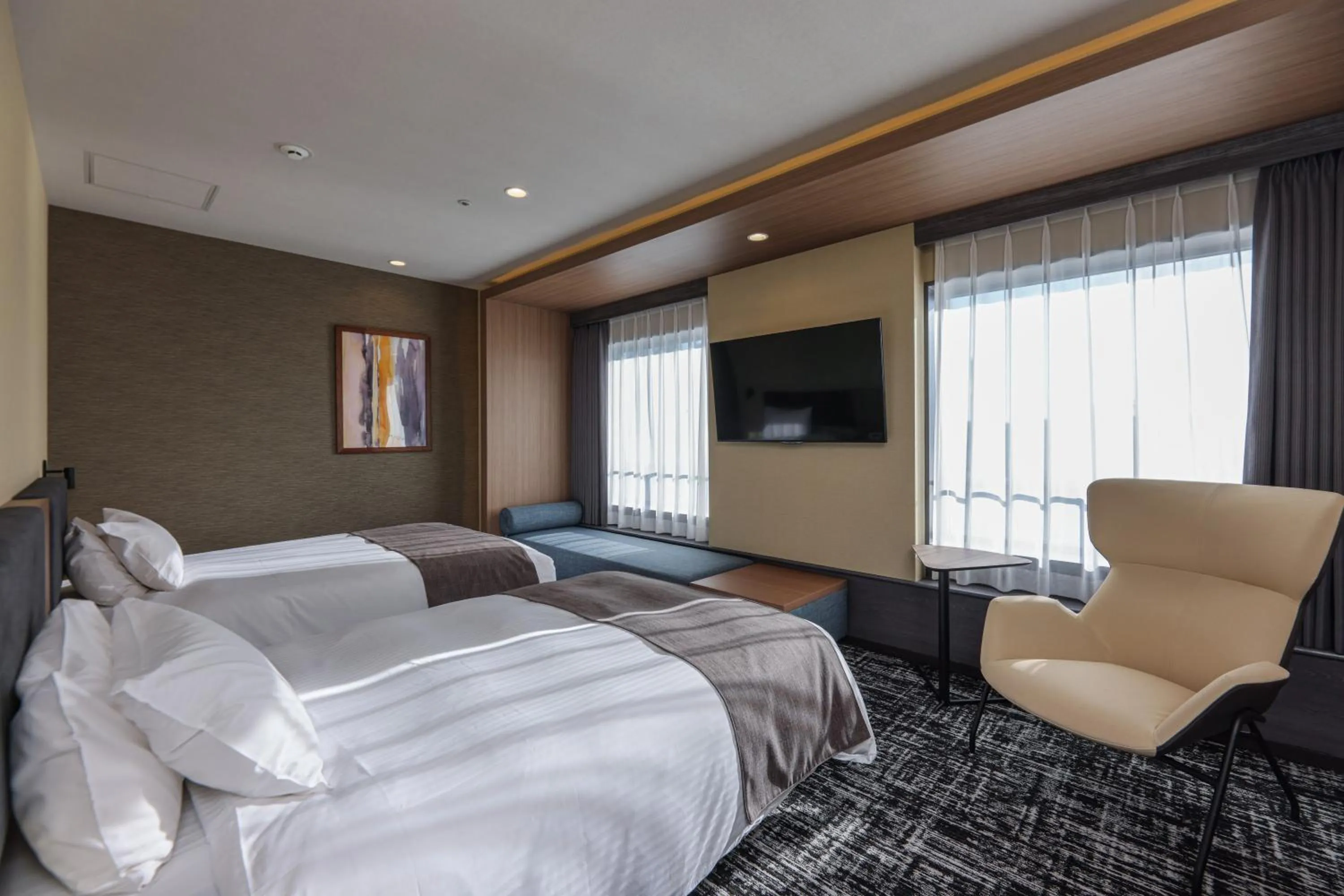 Bed in Bayside Hotel Azur Takeshiba