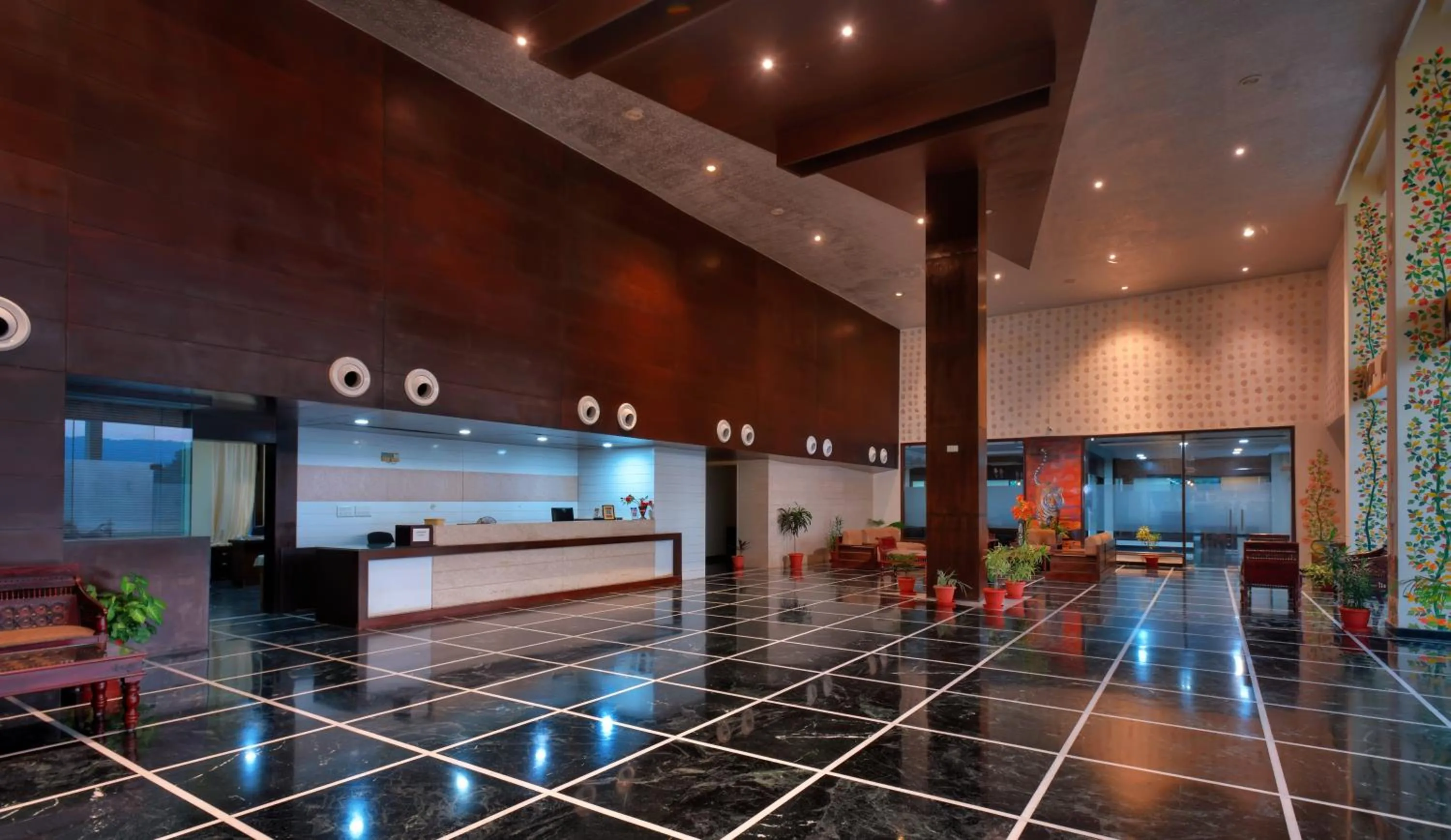 Lobby or reception in Jungle Vilas