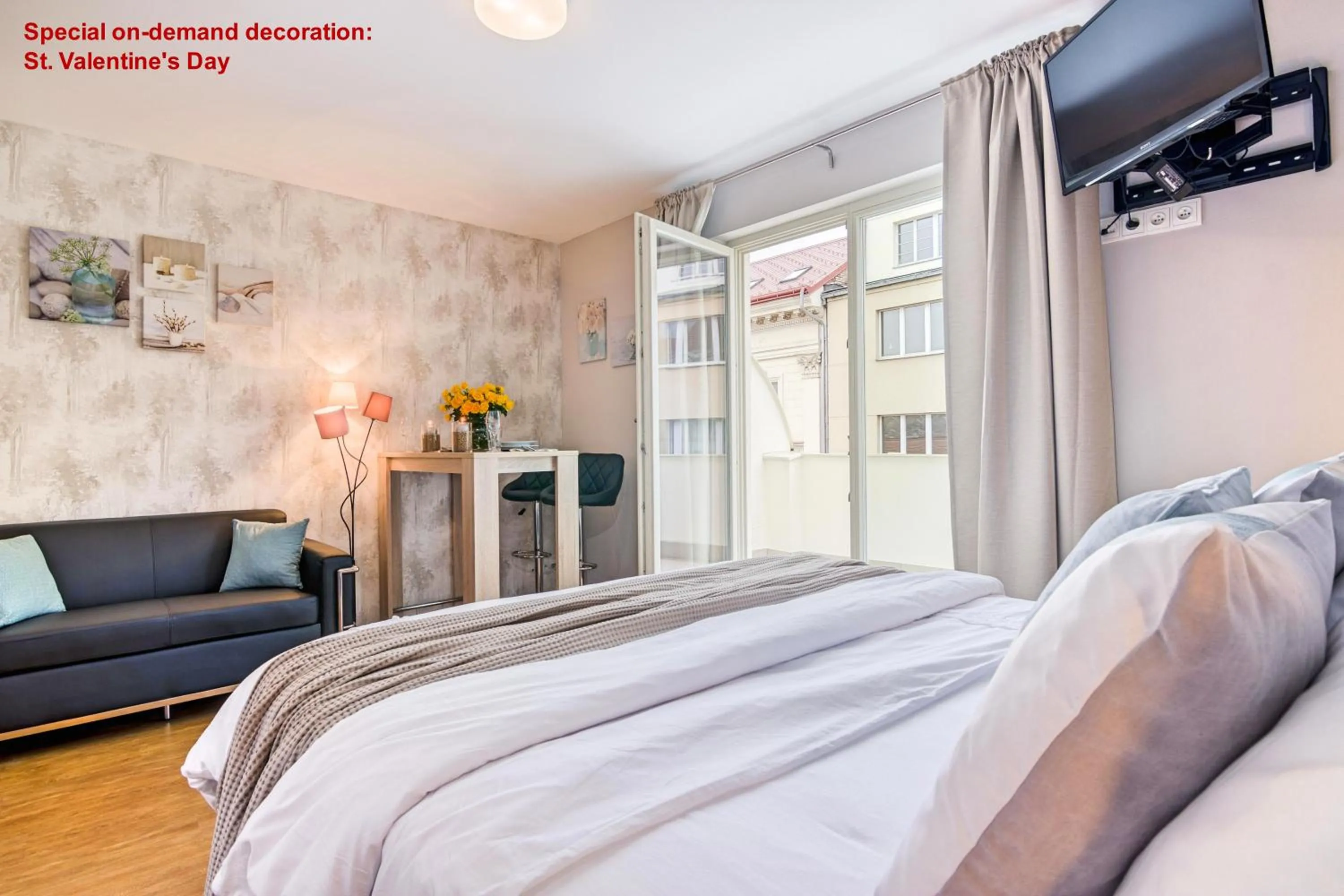 Coffee/tea facilities, Bed in Private Terrace in Heart of Prague