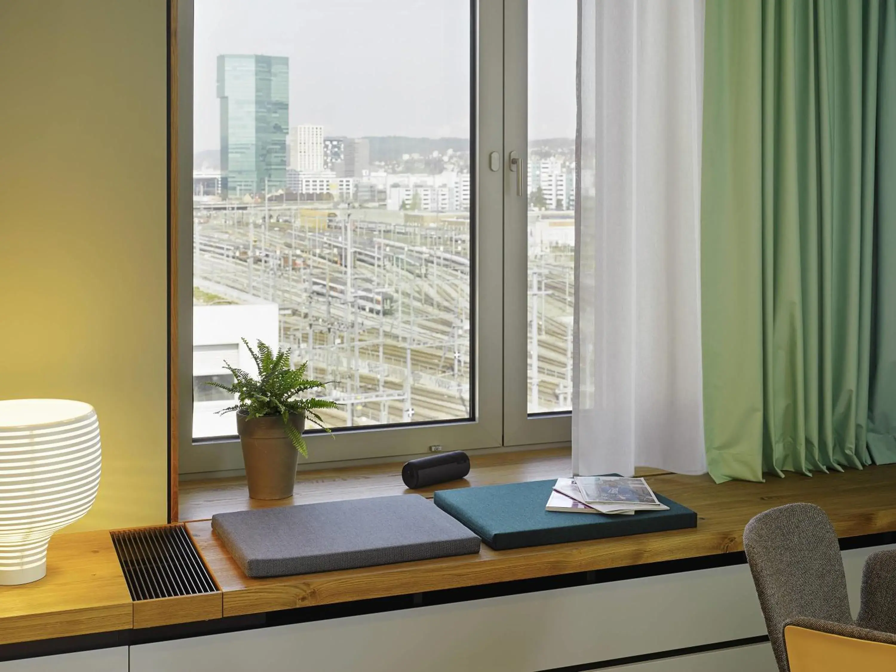 Bedroom in 25hours Hotel Langstrasse Bedroom in 25hours Hotel Langstrasse