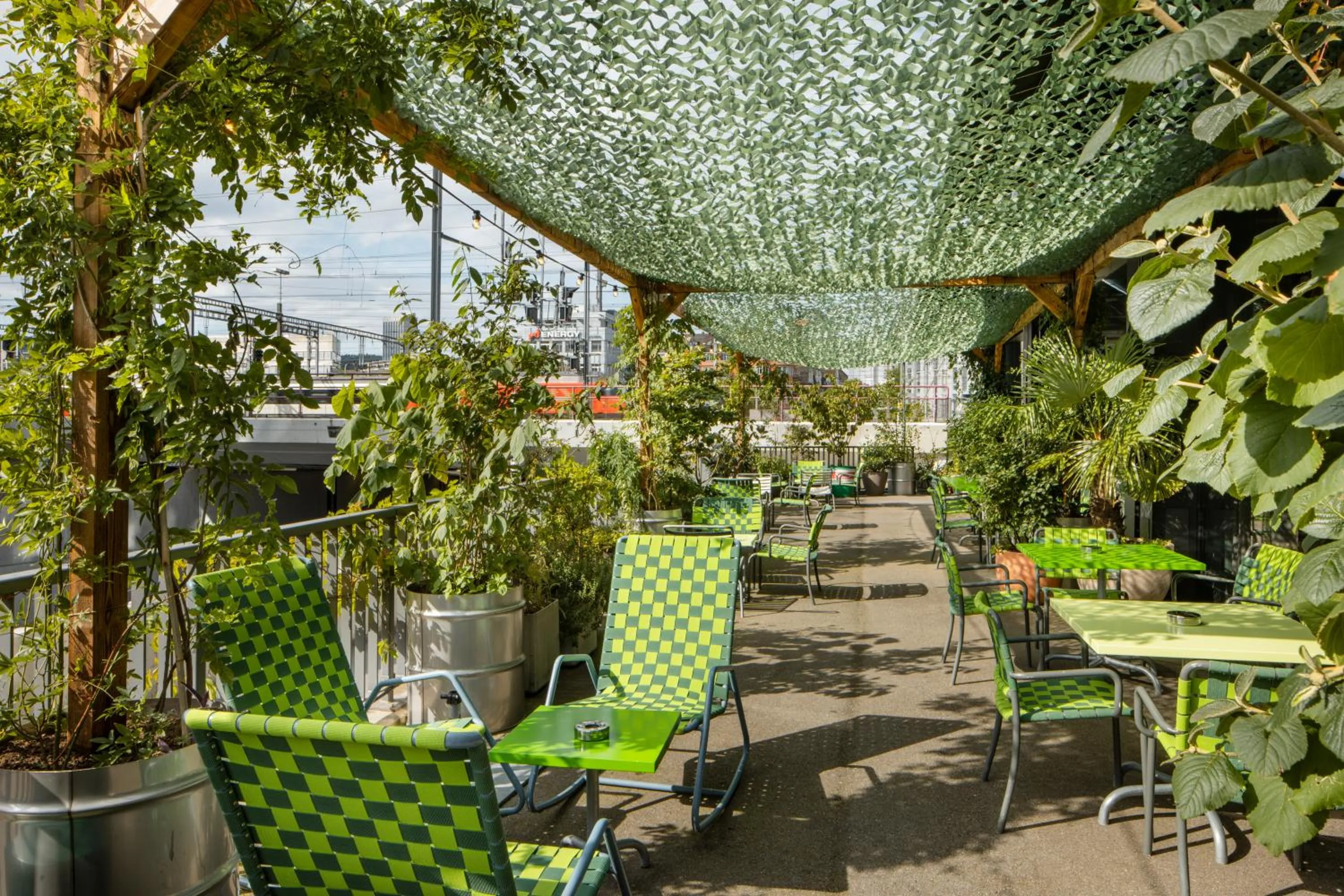 Balcony/Terrace in 25hours Hotel Langstrasse