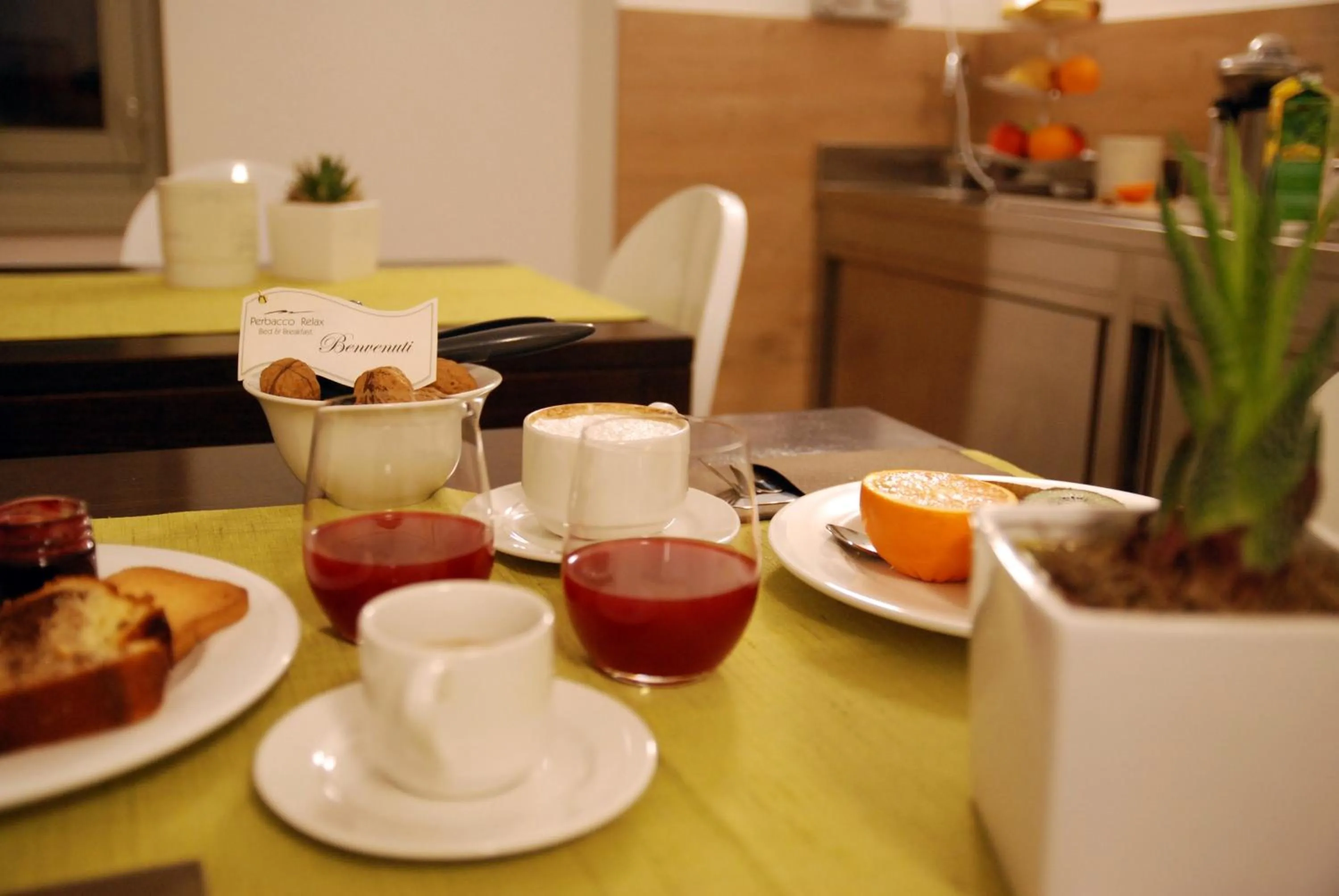 Food close-up in B&B Perbacco Relax