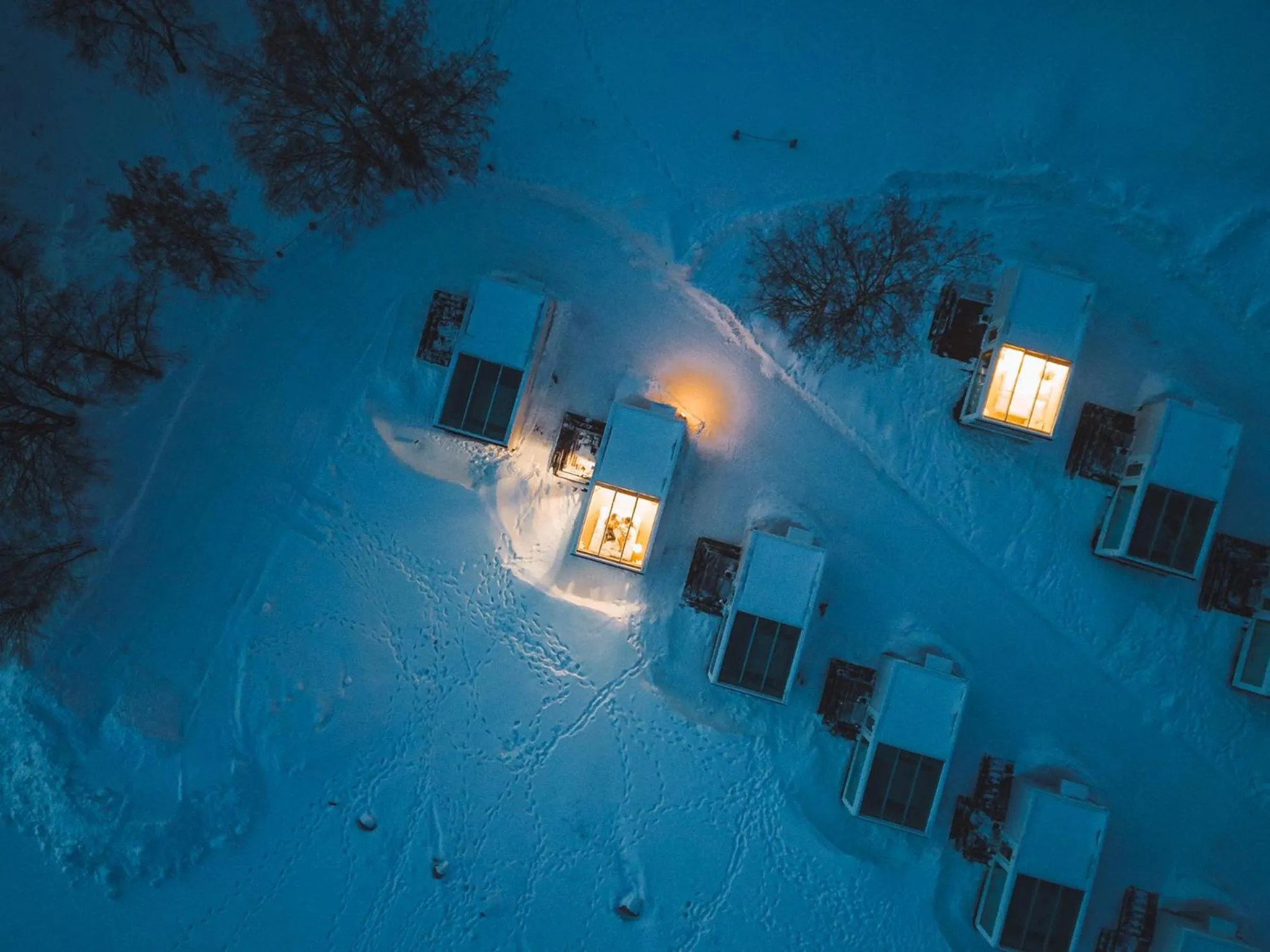 Night in Seaside Glass Villas