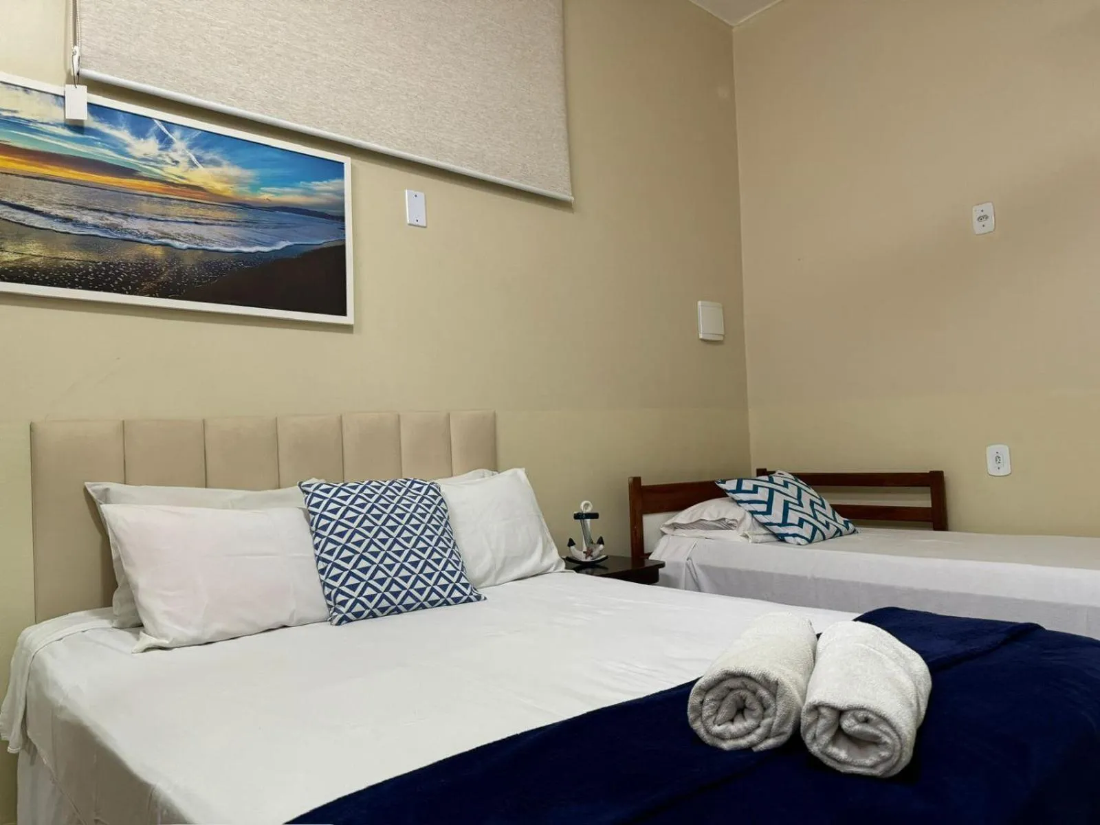 Bed in Pousada Vila Praiana