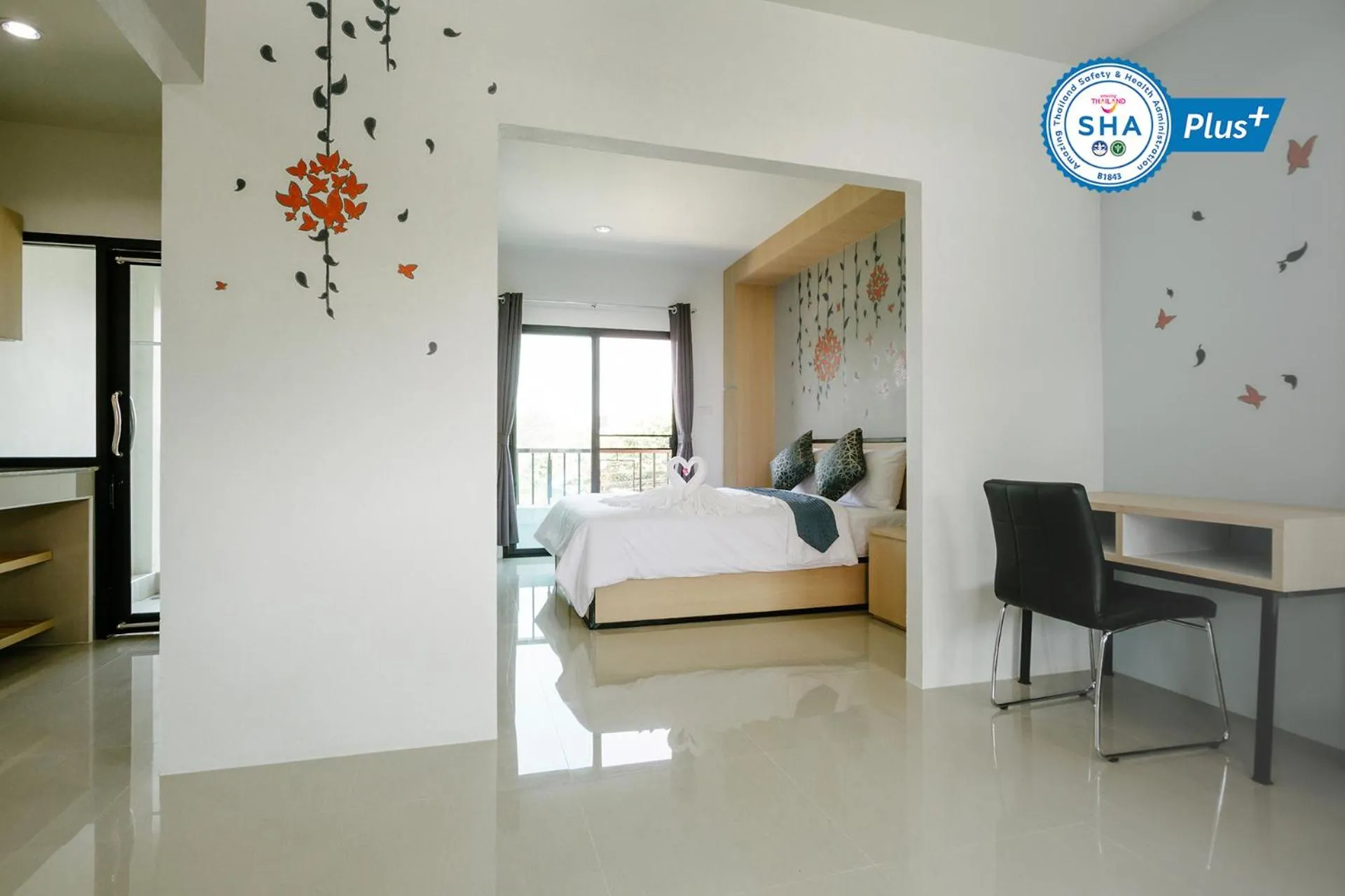 Bed in Sirimunta Hotel Chiang Rai Suite & Residence