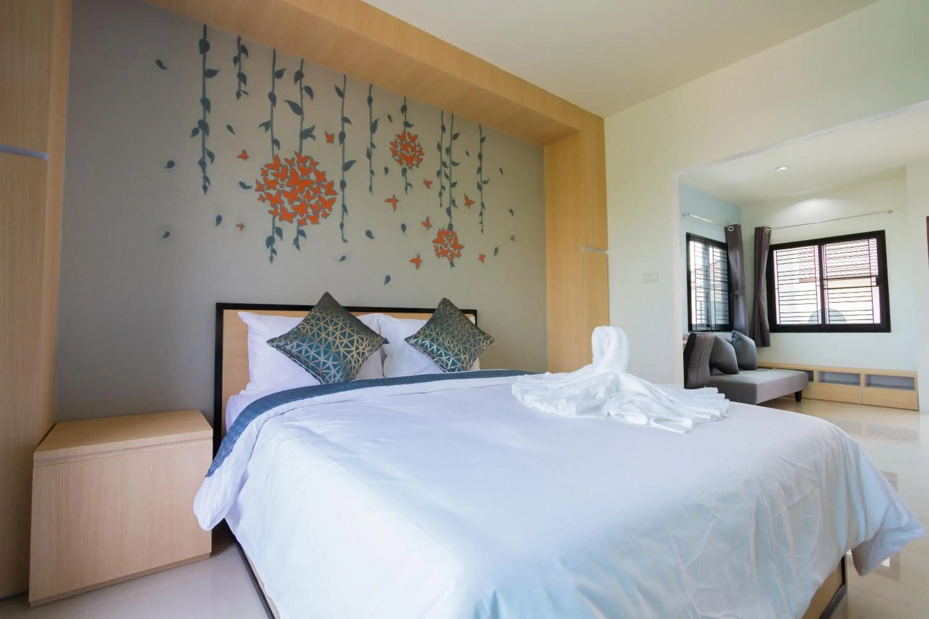 Bedroom, Bed in Sirimunta Hotel Chiang Rai Suite & Residence Bedroom, Bed in Sirimunta Hotel Chiang Rai Suite & Residence