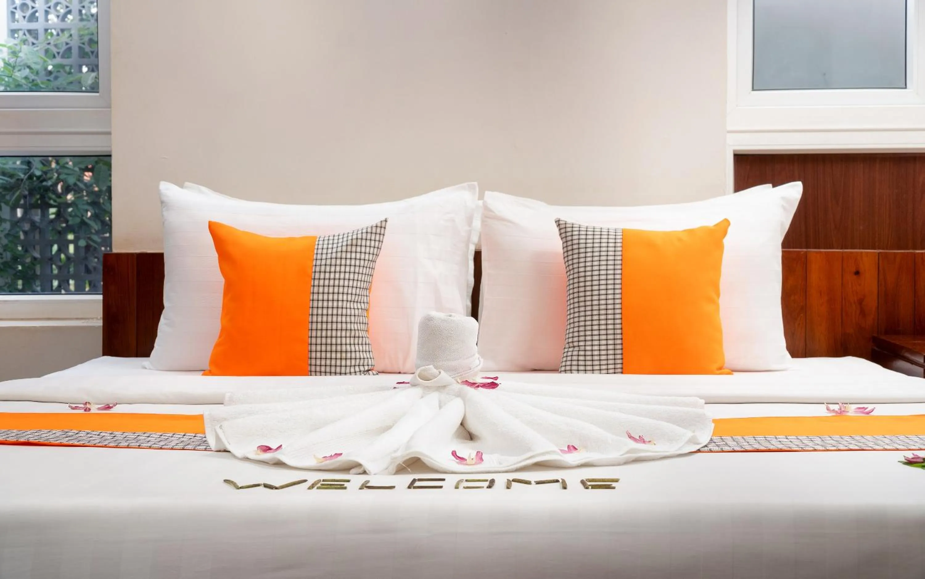 Bed in Indra Angkor Residence