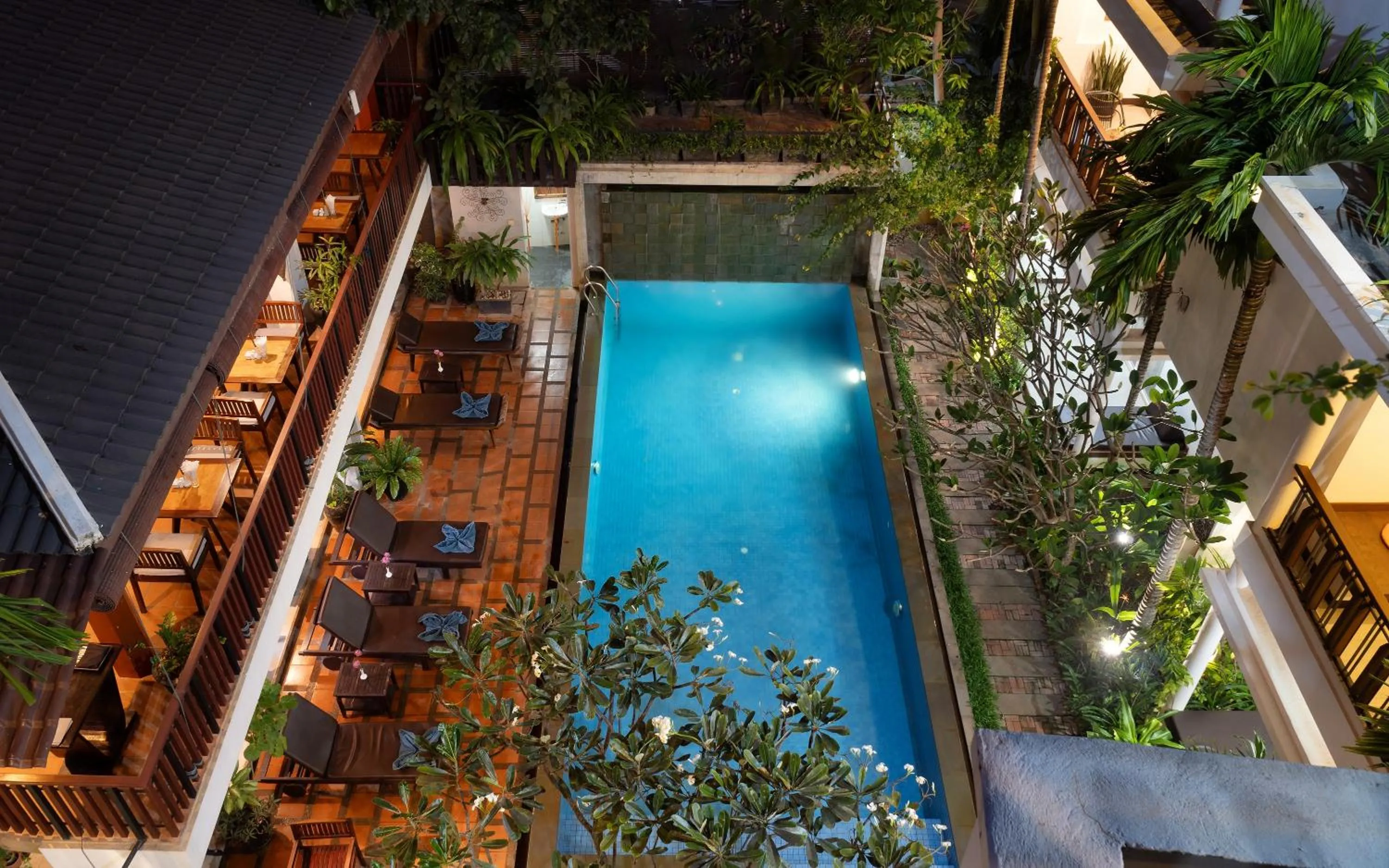 Patio in Indra Angkor Residence