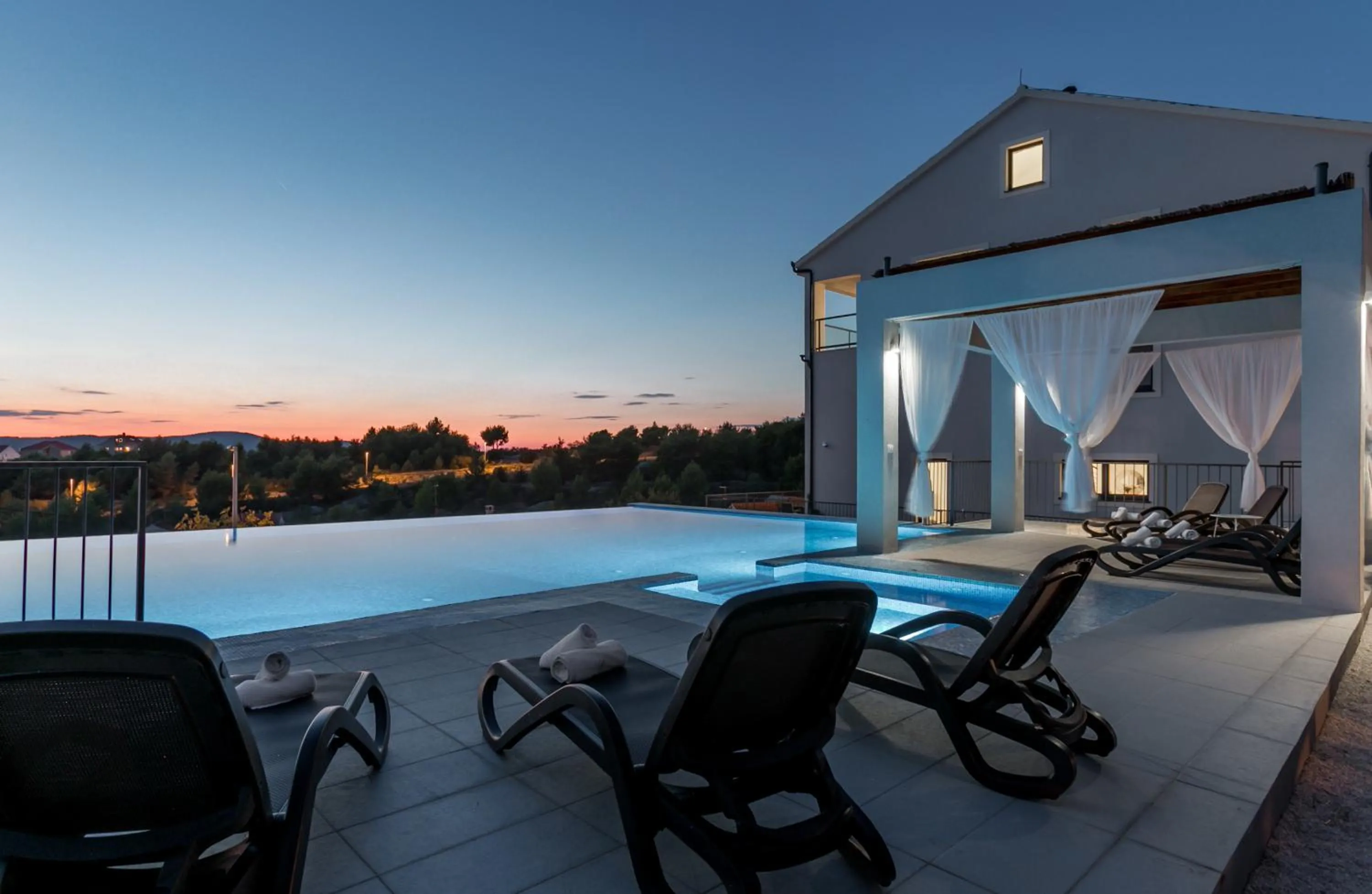 Pool view in Villa Toma - Private Estate