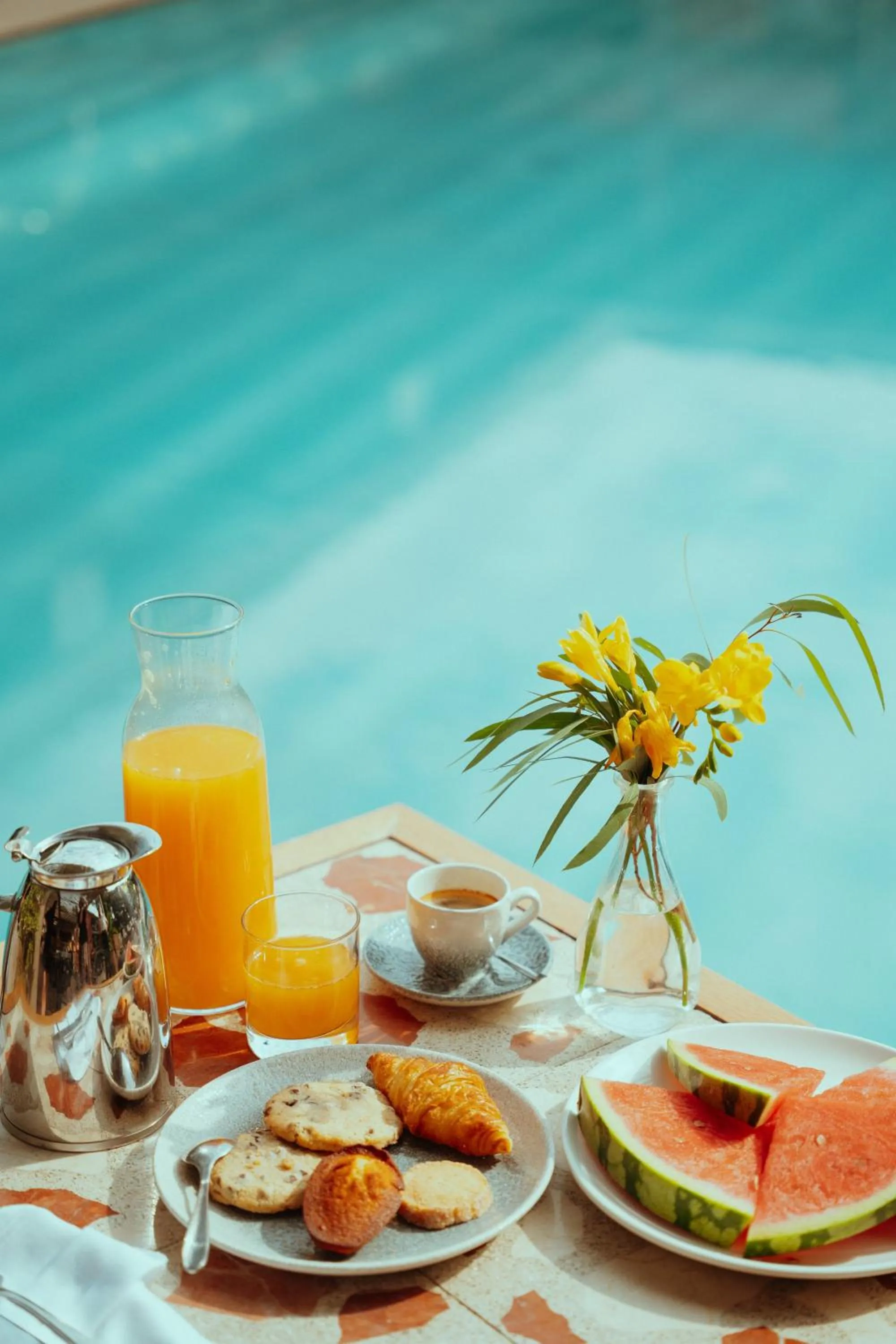 Buffet breakfast in Villa Duflot Hôtel & Spa Perpignan