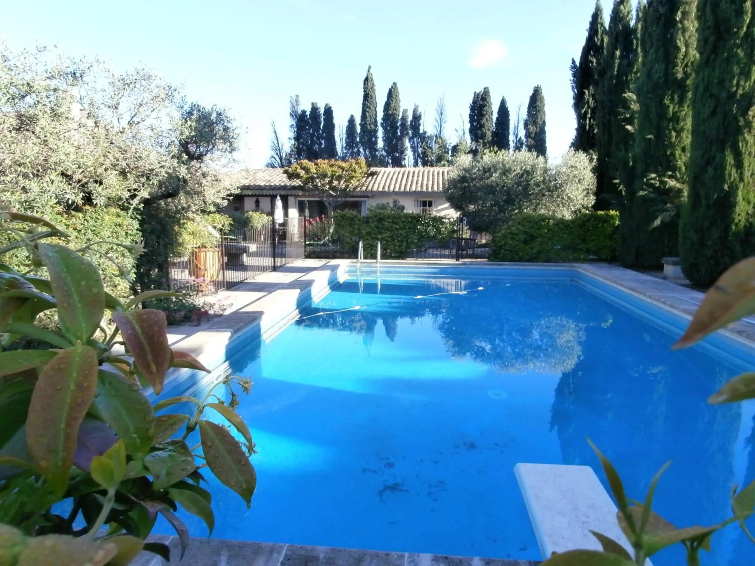 Pool view in Les grands pins