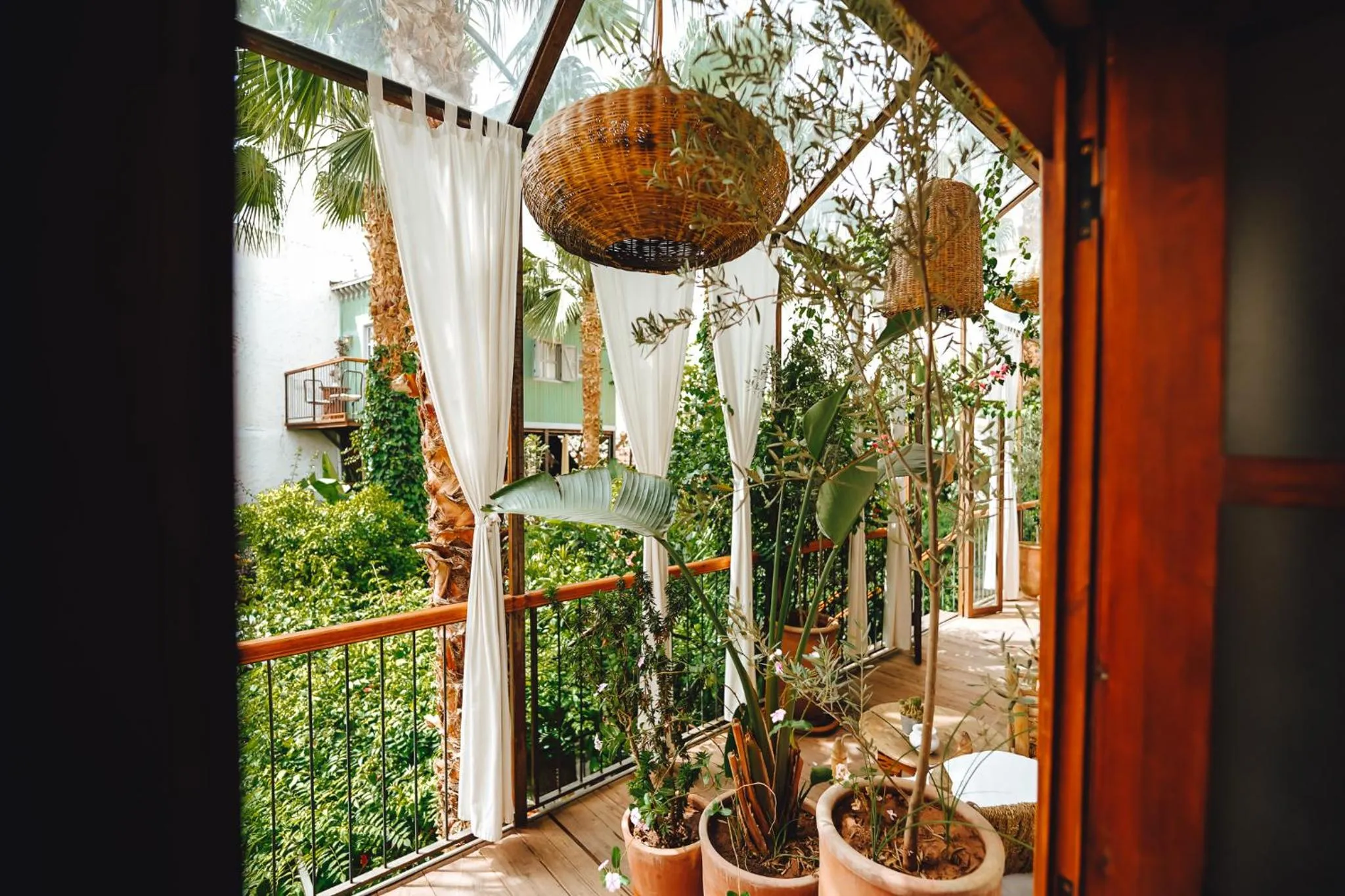 Garden in La Ferme Medina