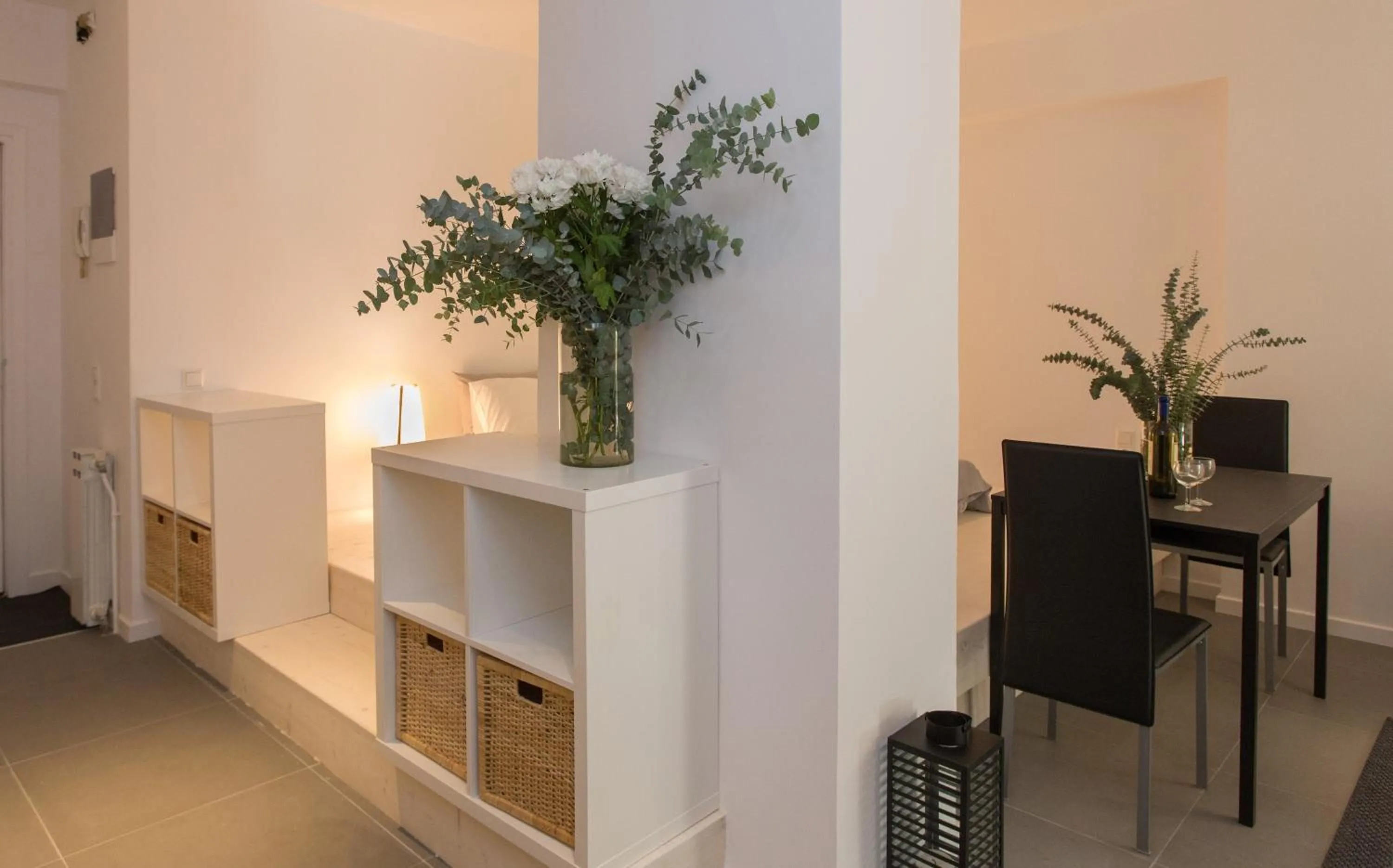 Dining area in Homz Studios Faliro