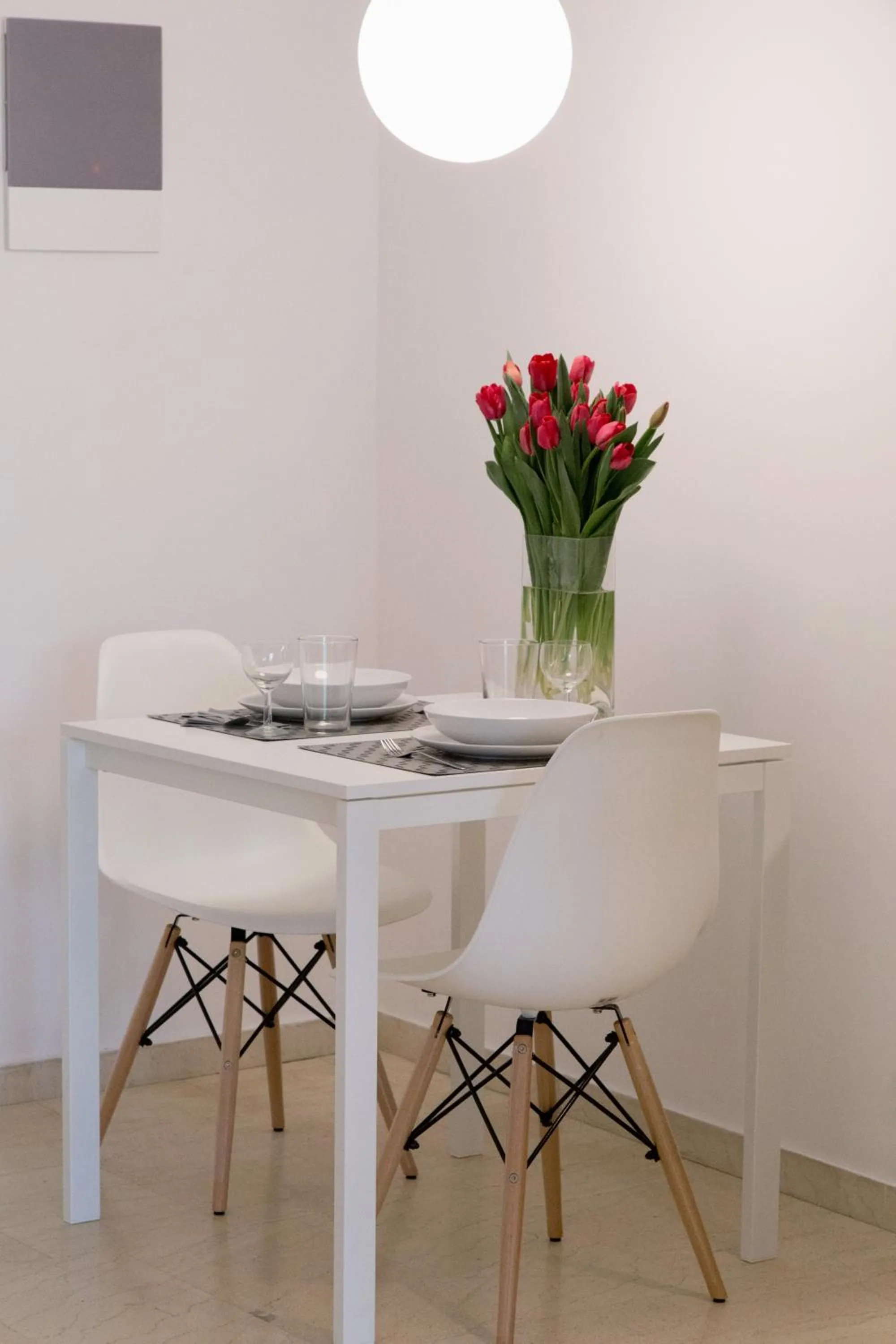 Dining area in Homz Studios Faliro