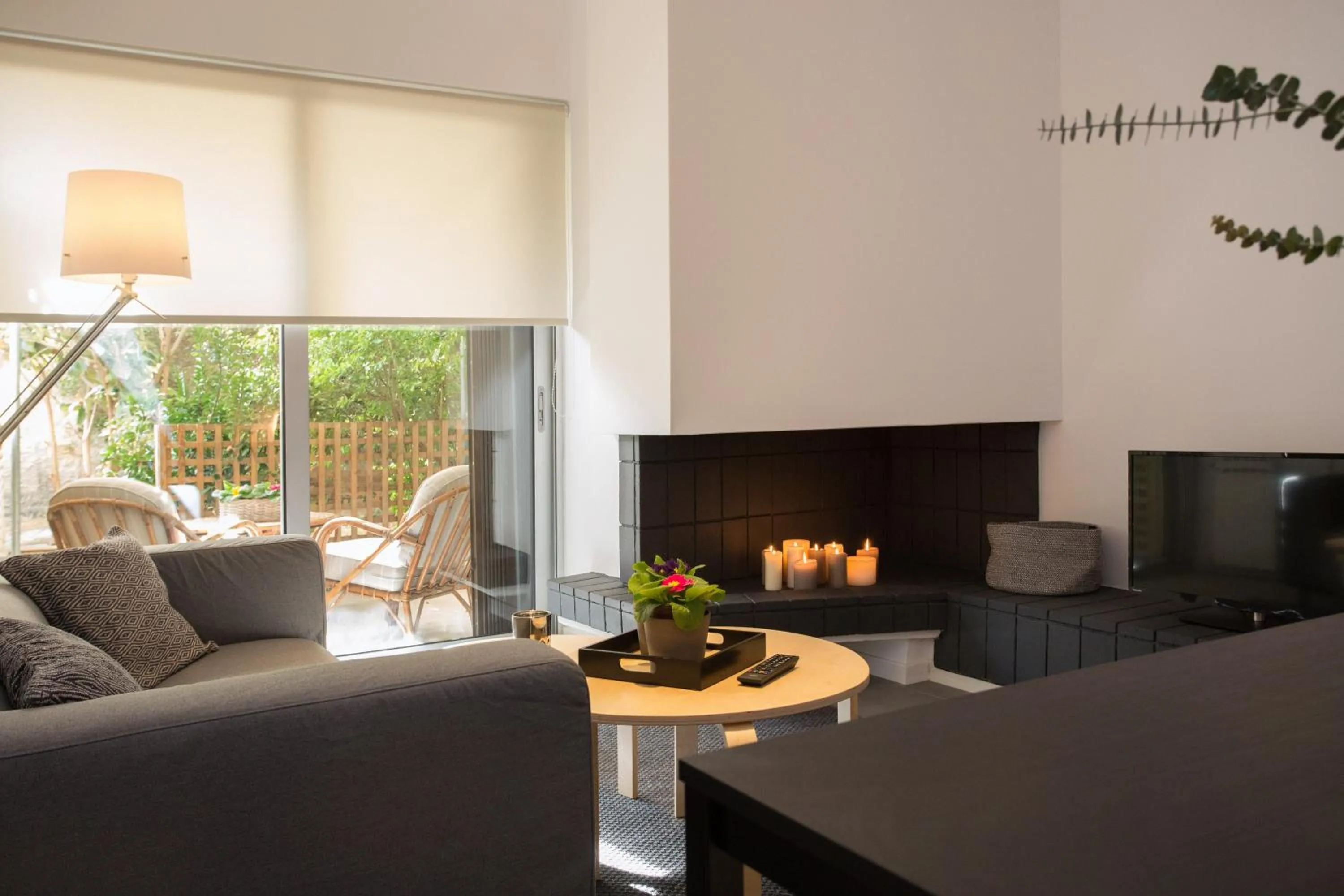 Living room in Homz Studios Faliro
