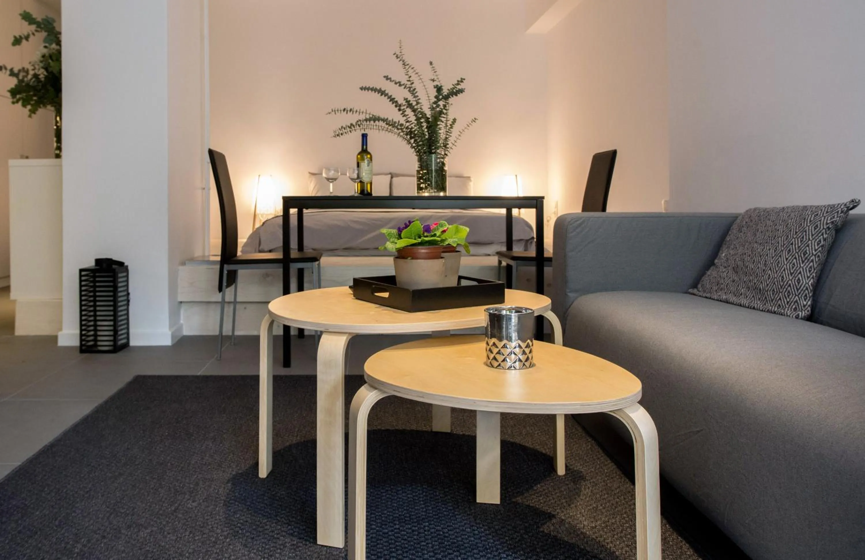 Living room in Homz Studios Faliro