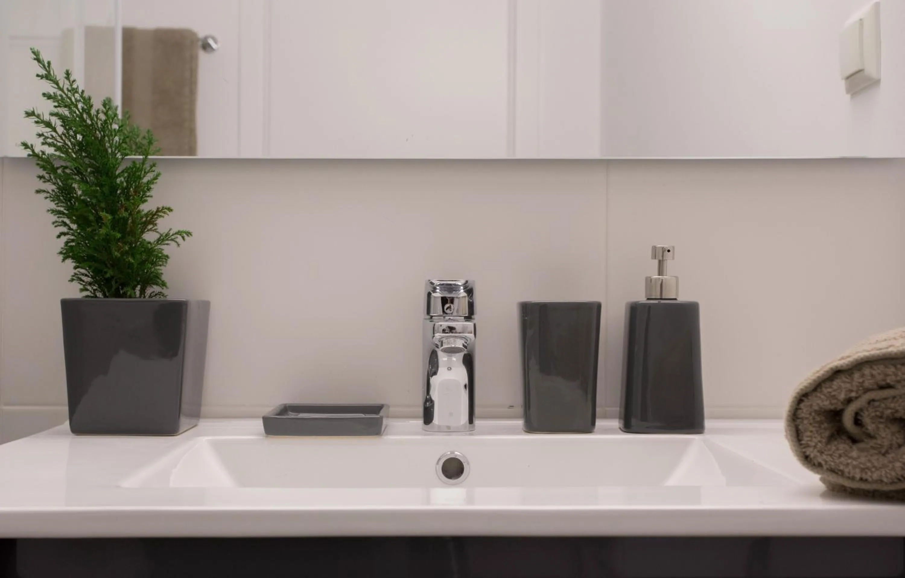 Bathroom in Homz Studios Faliro