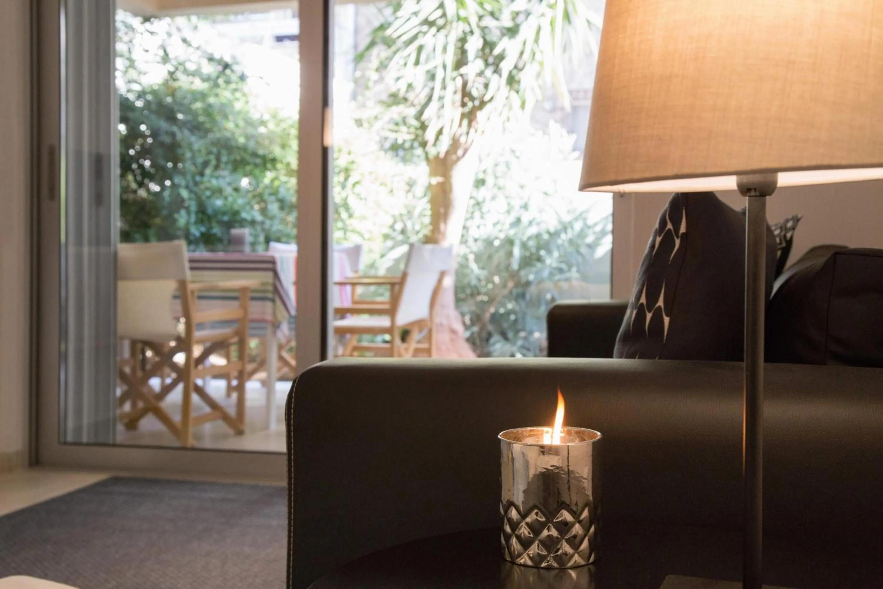 Seating area in Homz Studios Faliro