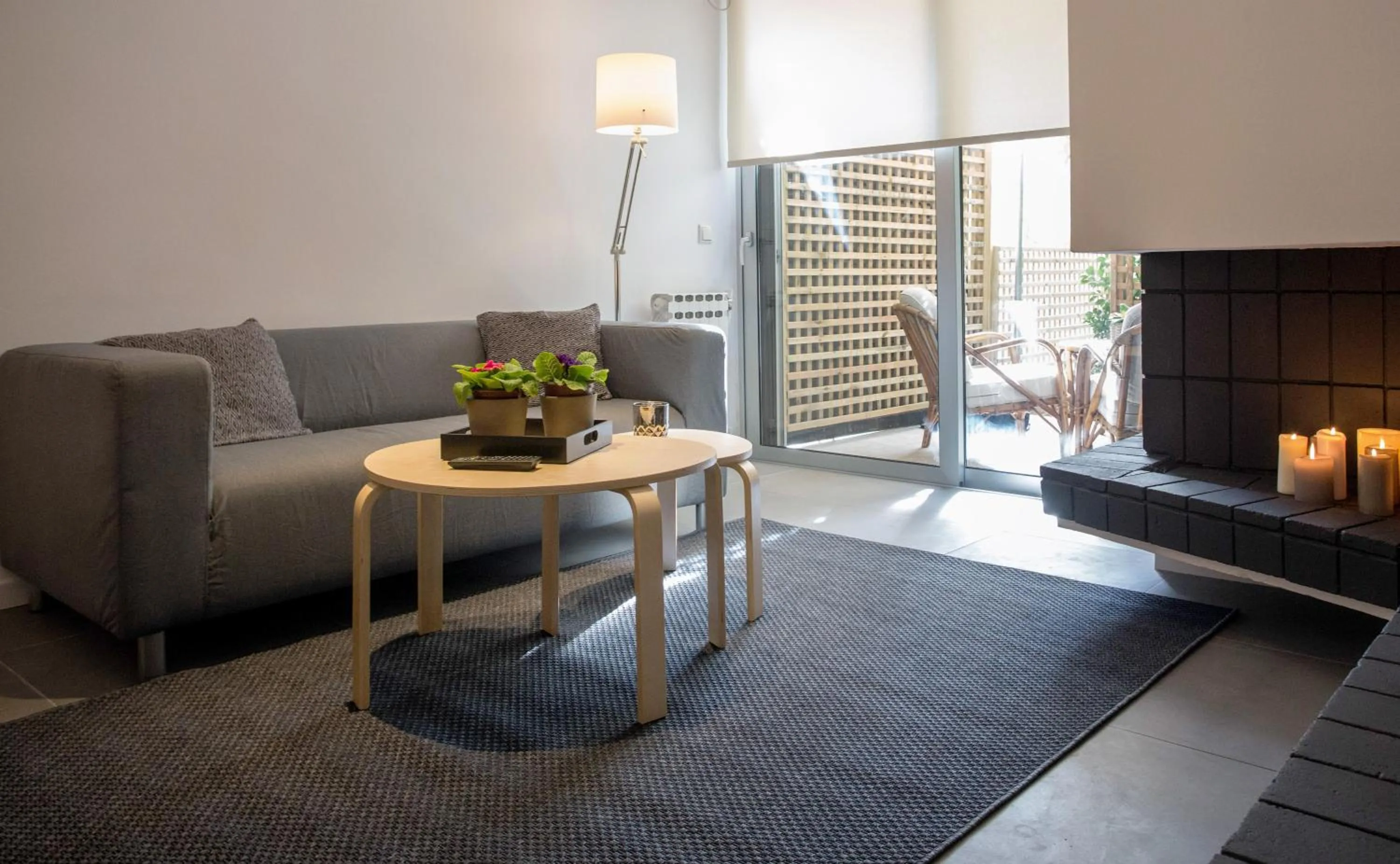 Living room in Homz Studios Faliro