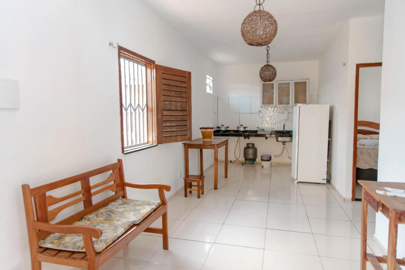 Kitchen or kitchenette in Pousada Águas Claras