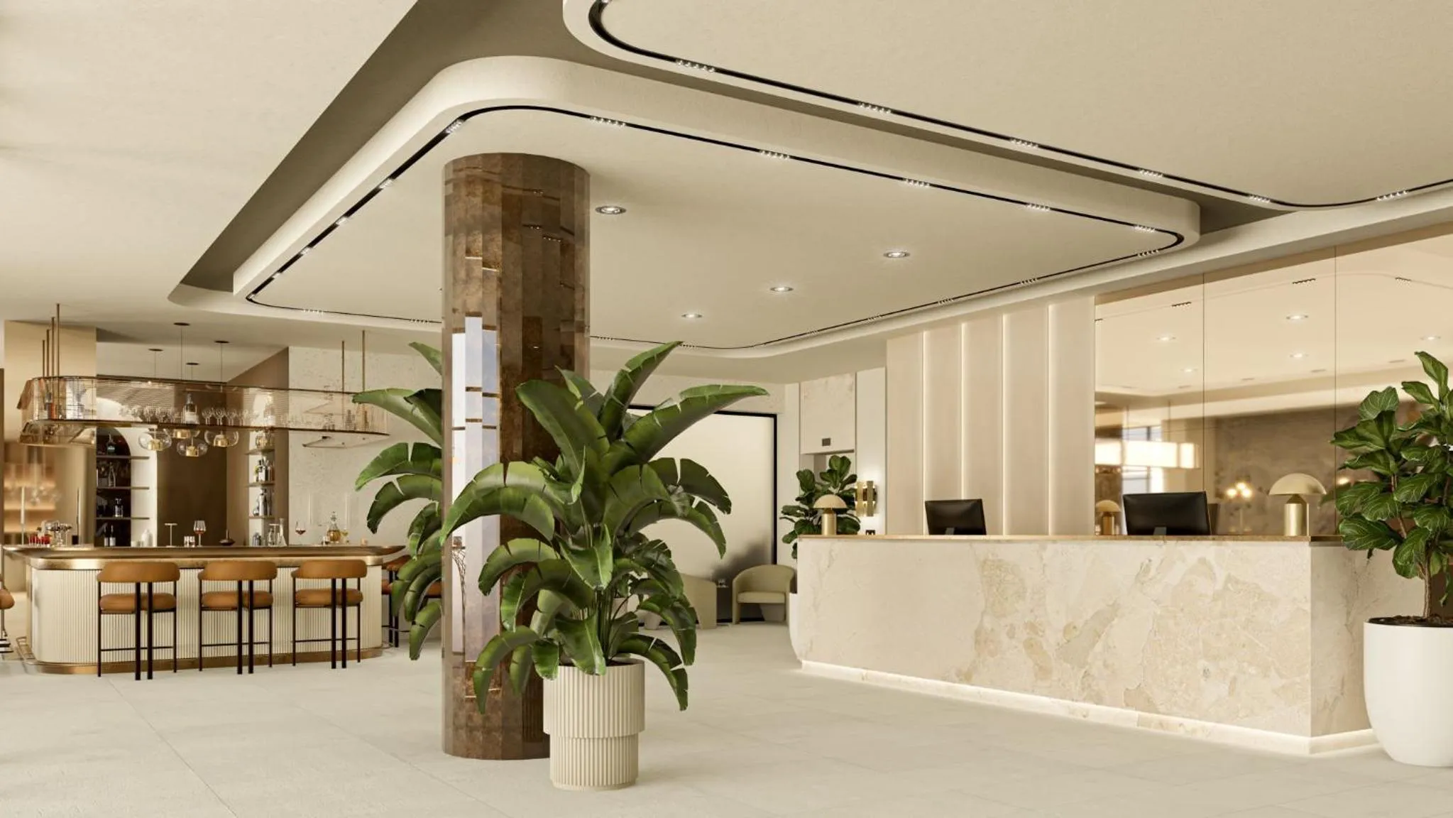 Lobby or reception in Hotel Atrium