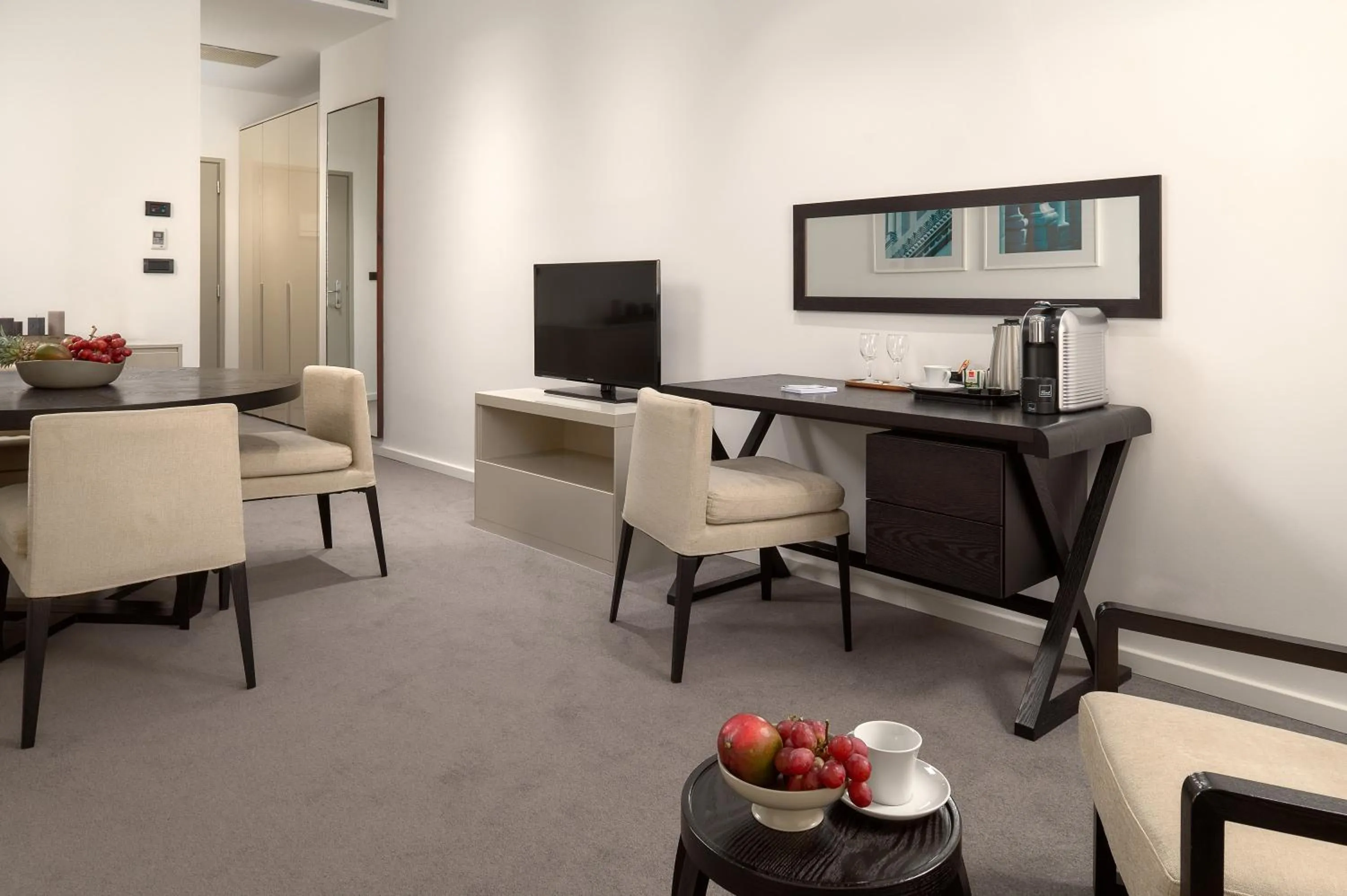 Seating area in Hotel Atrium