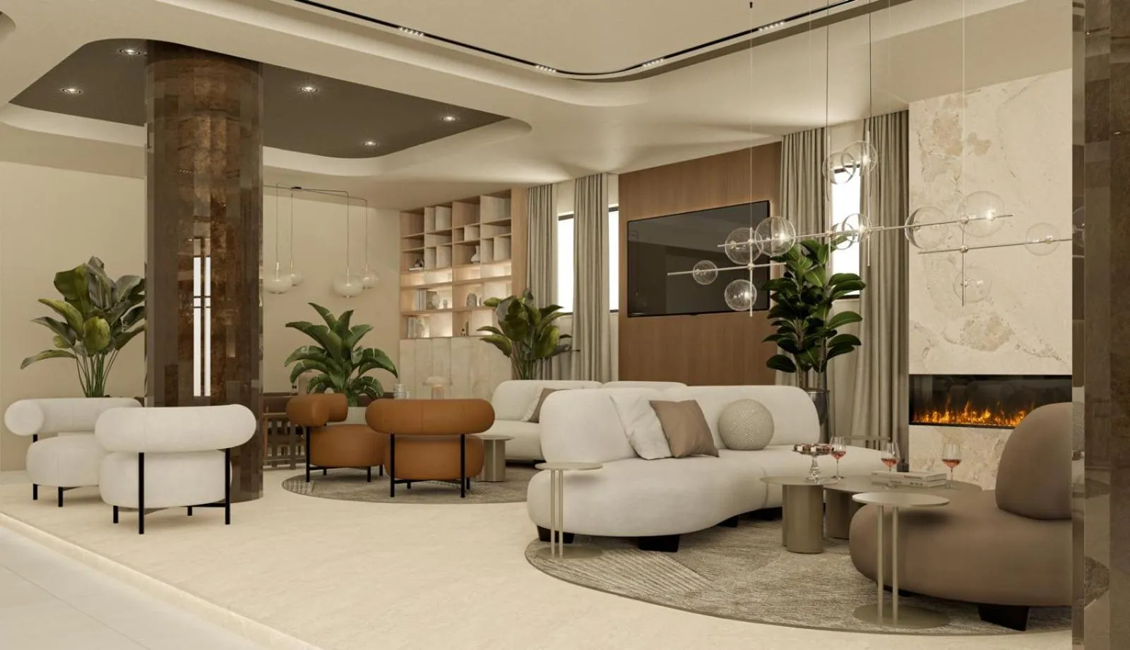 Lobby or reception in Hotel Atrium