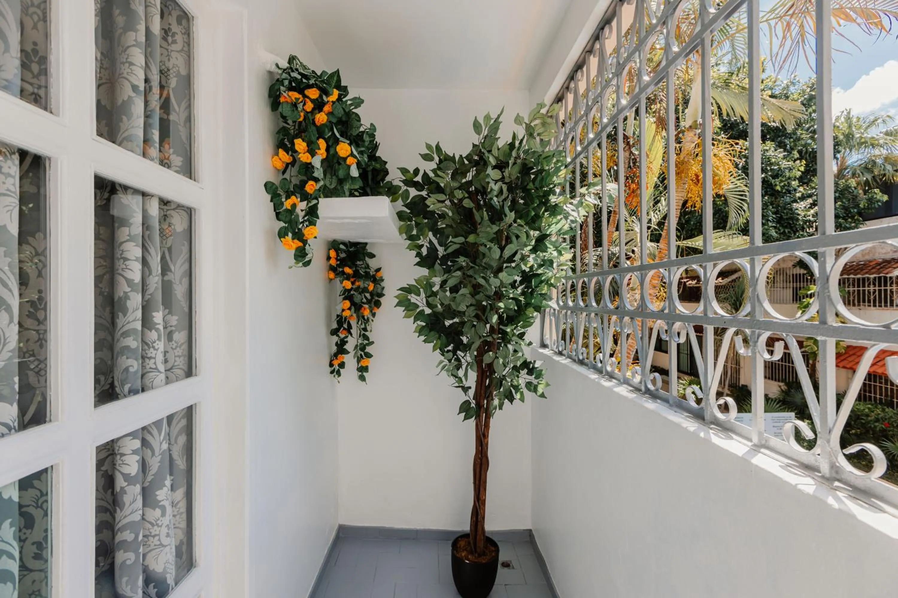 Garden view in Casa Blanca Boutique & Organic