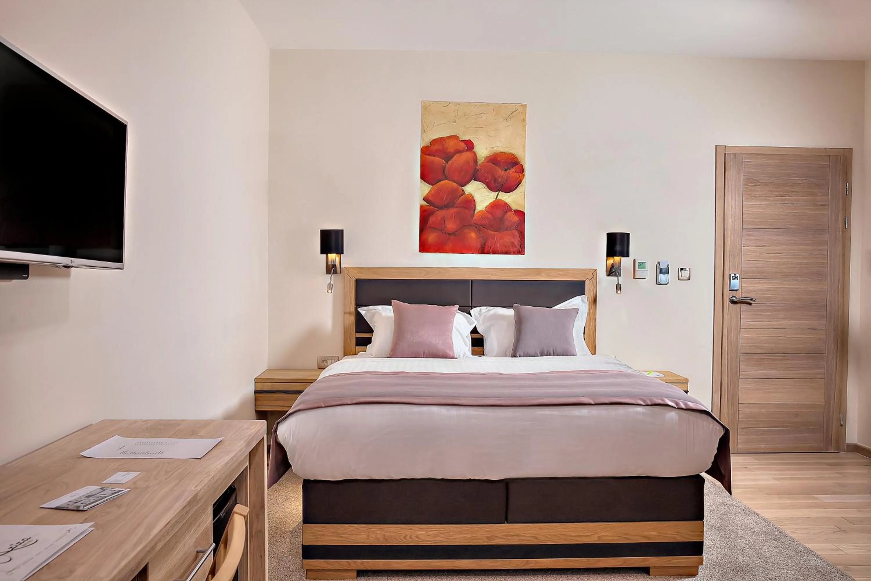 Decorative detail, Bed in Hotel Aziza