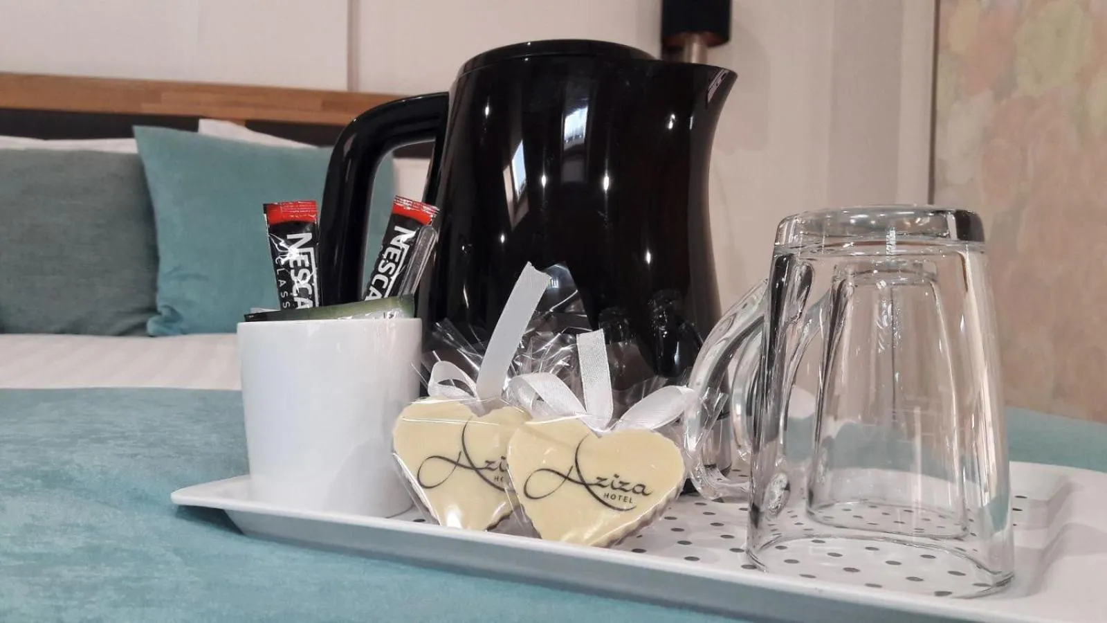 Coffee/tea facilities in Hotel Aziza