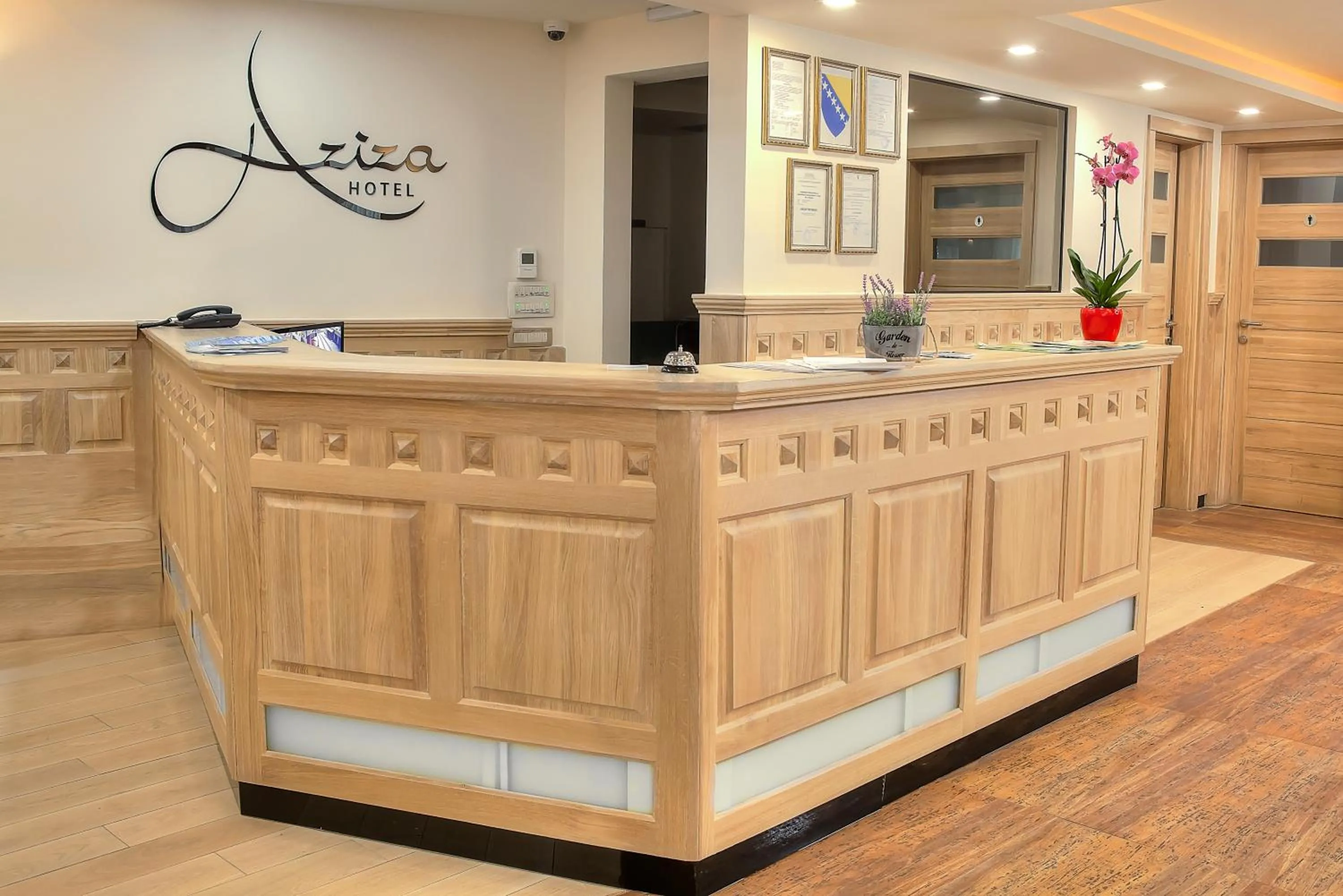 Lobby or reception in Hotel Aziza