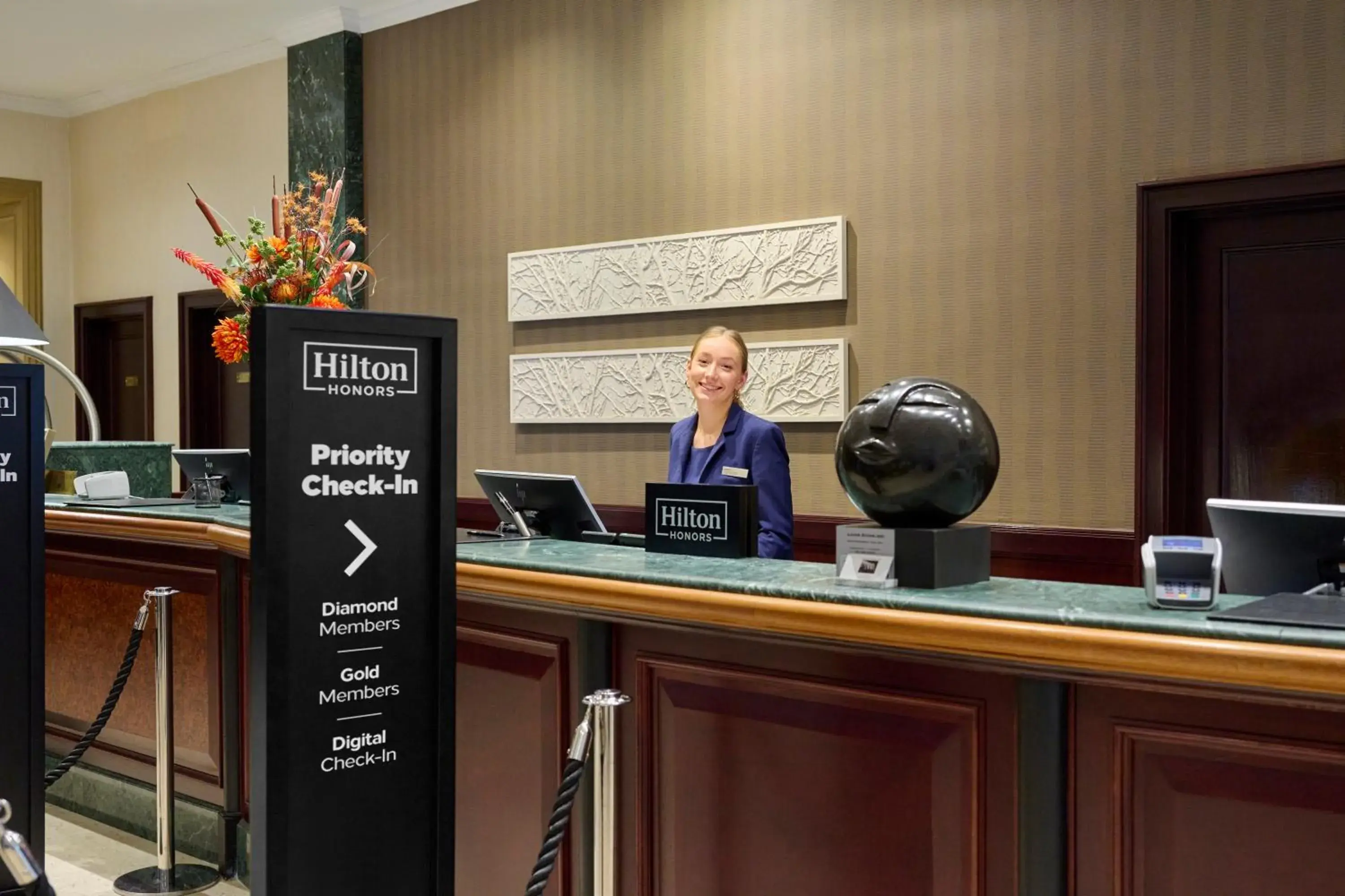 Lobby or reception in Hilton Antwerp Old Town Lobby or reception in Hilton Antwerp Old Town
