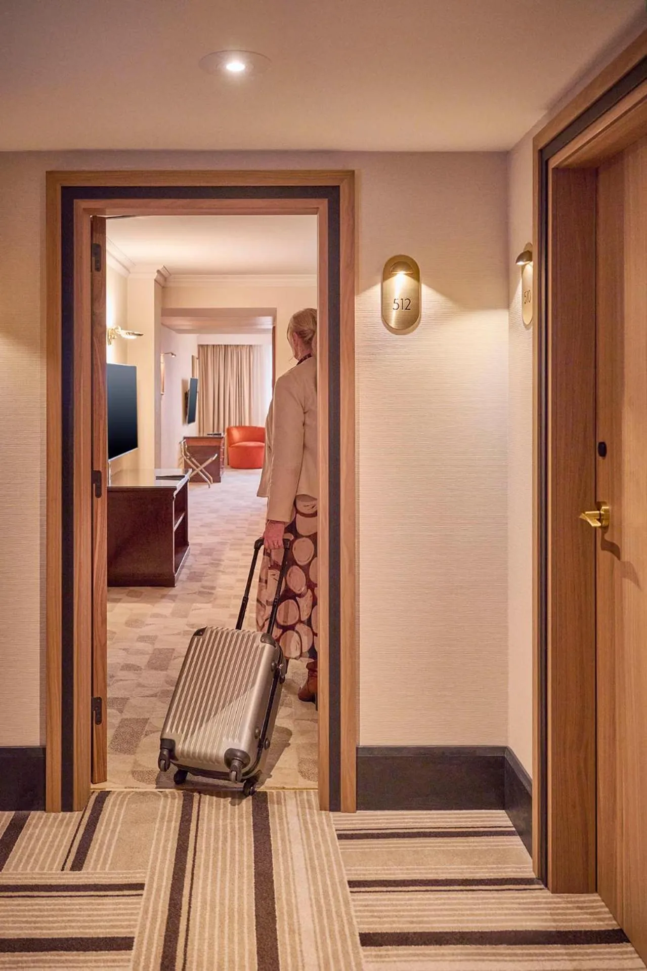 Living room in Hilton Antwerp Old Town