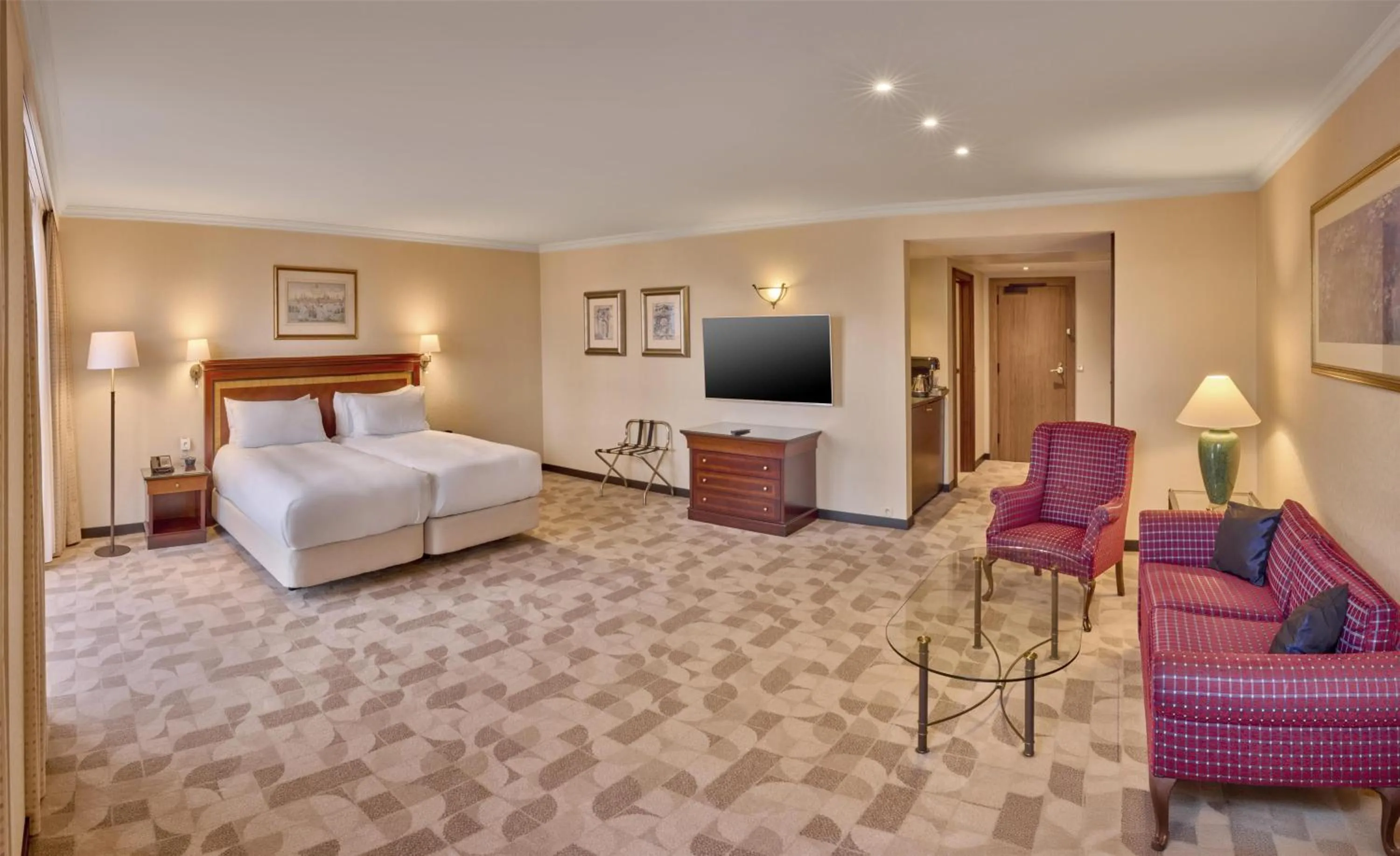 Living room in Hilton Antwerp Old Town