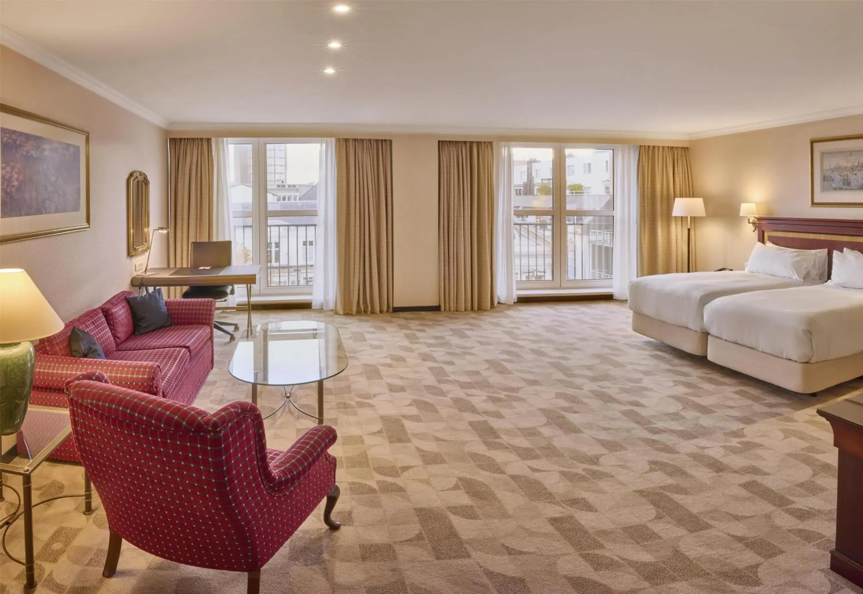 Living room, Bed in Hilton Antwerp Old Town Living room, Bed in Hilton Antwerp Old Town