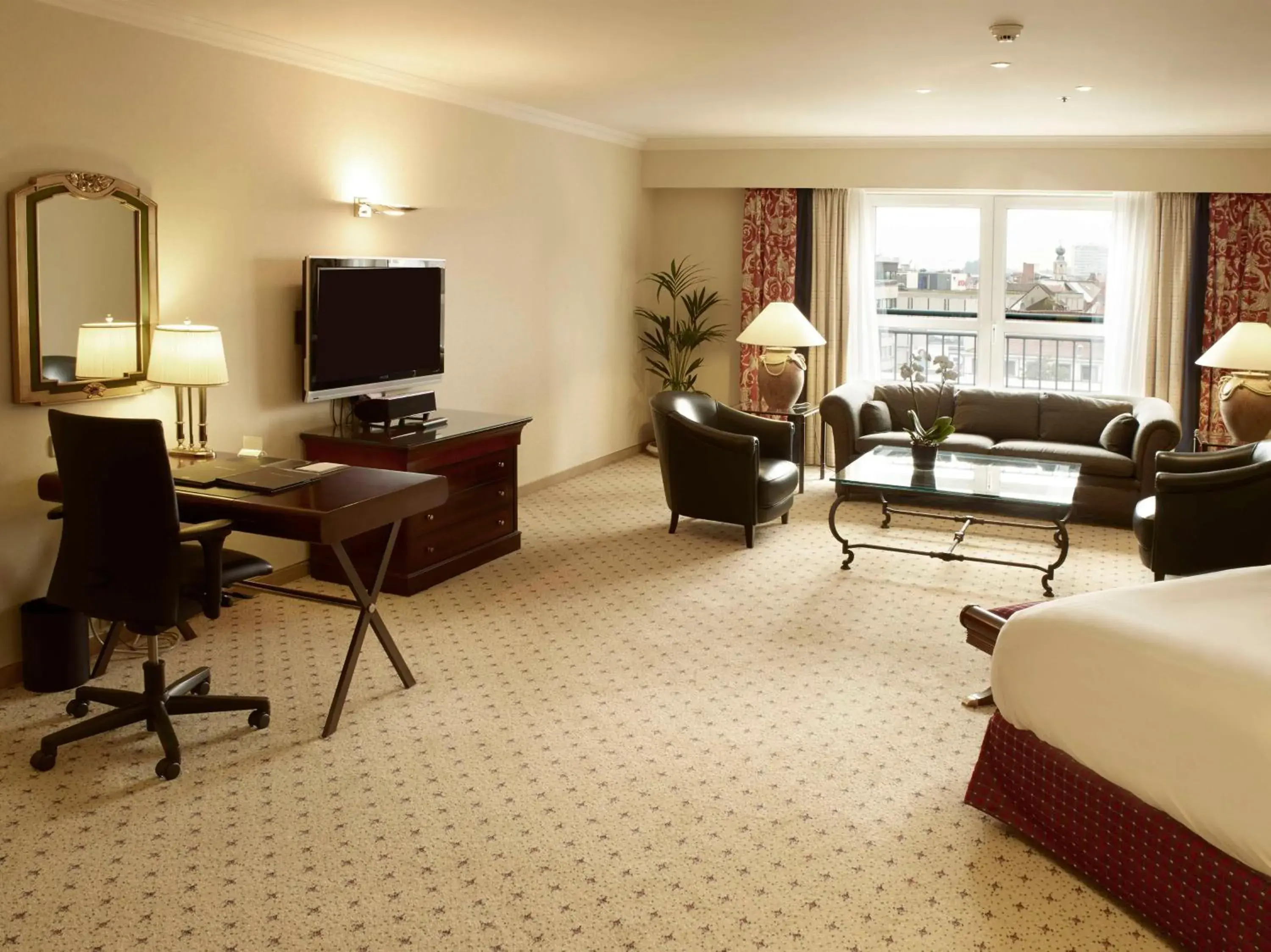 Living room, Bed in Hilton Antwerp Old Town Living room, Bed in Hilton Antwerp Old Town