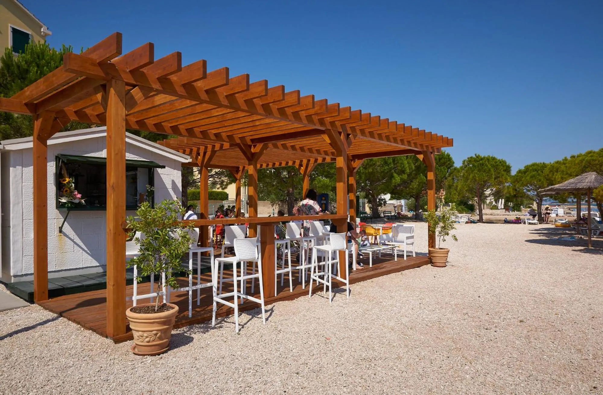 Patio in Hotel Spongiola