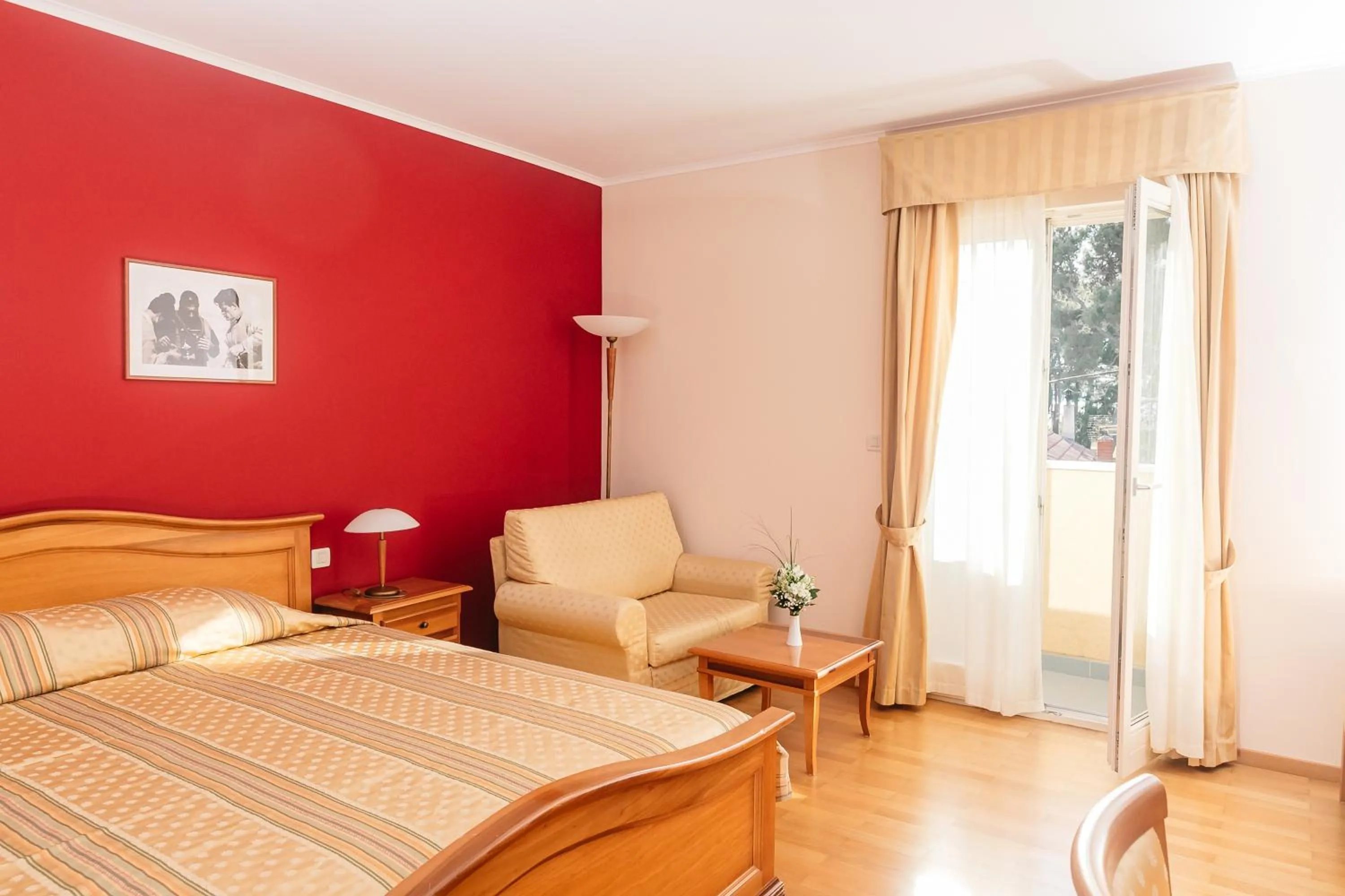 Bed in Hotel Spongiola