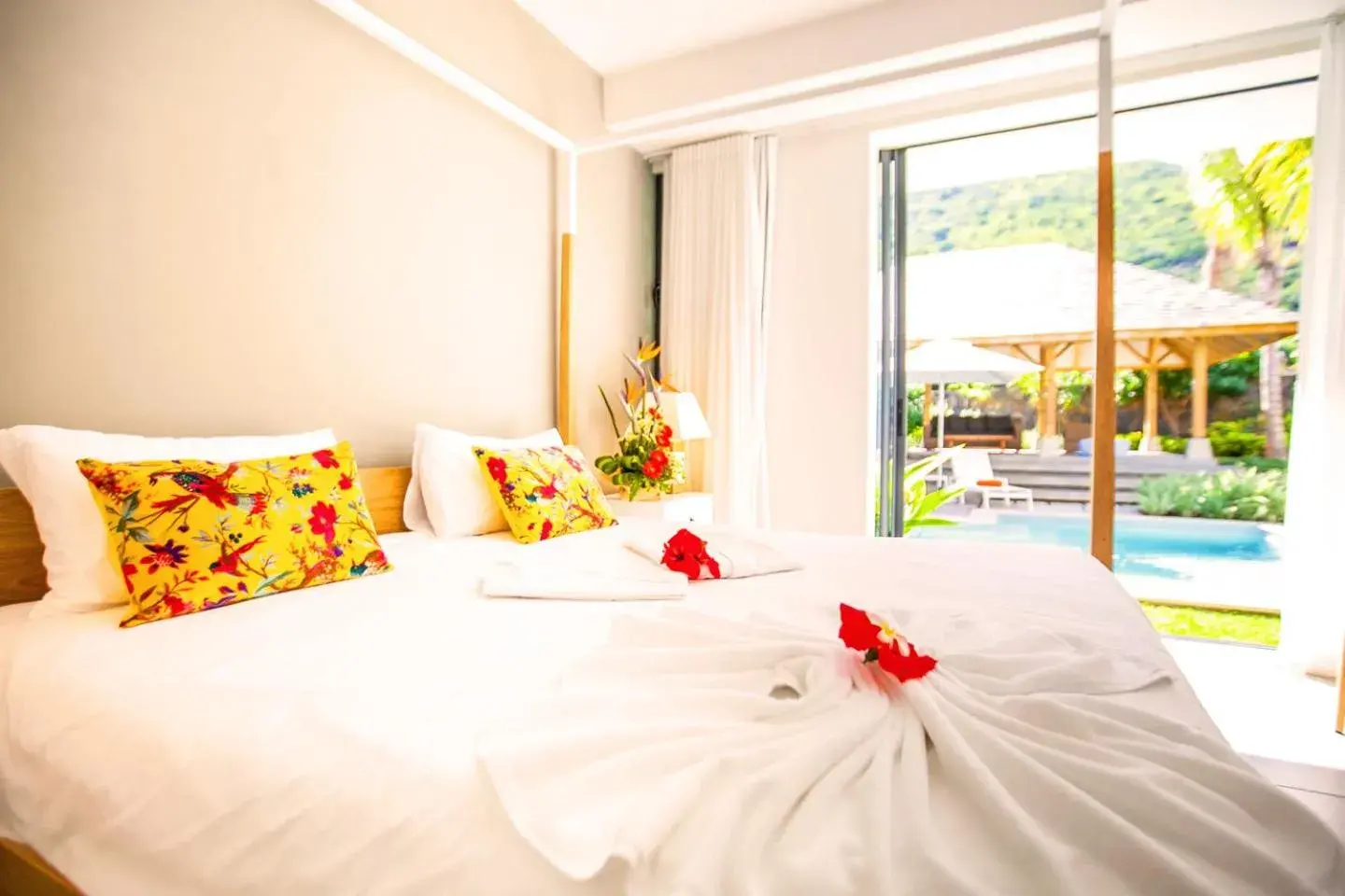 Bed in Marguery Villas by MJ Holidays Bed in Marguery Villas by MJ Holidays