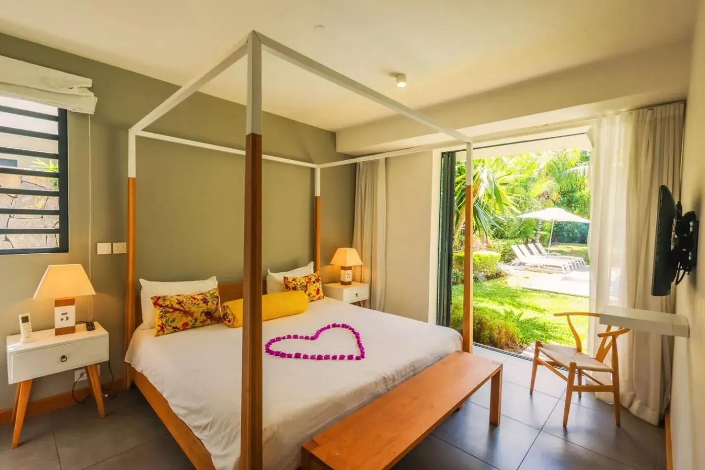 Bed in Marguery Villas by MJ Holidays Bed in Marguery Villas by MJ Holidays