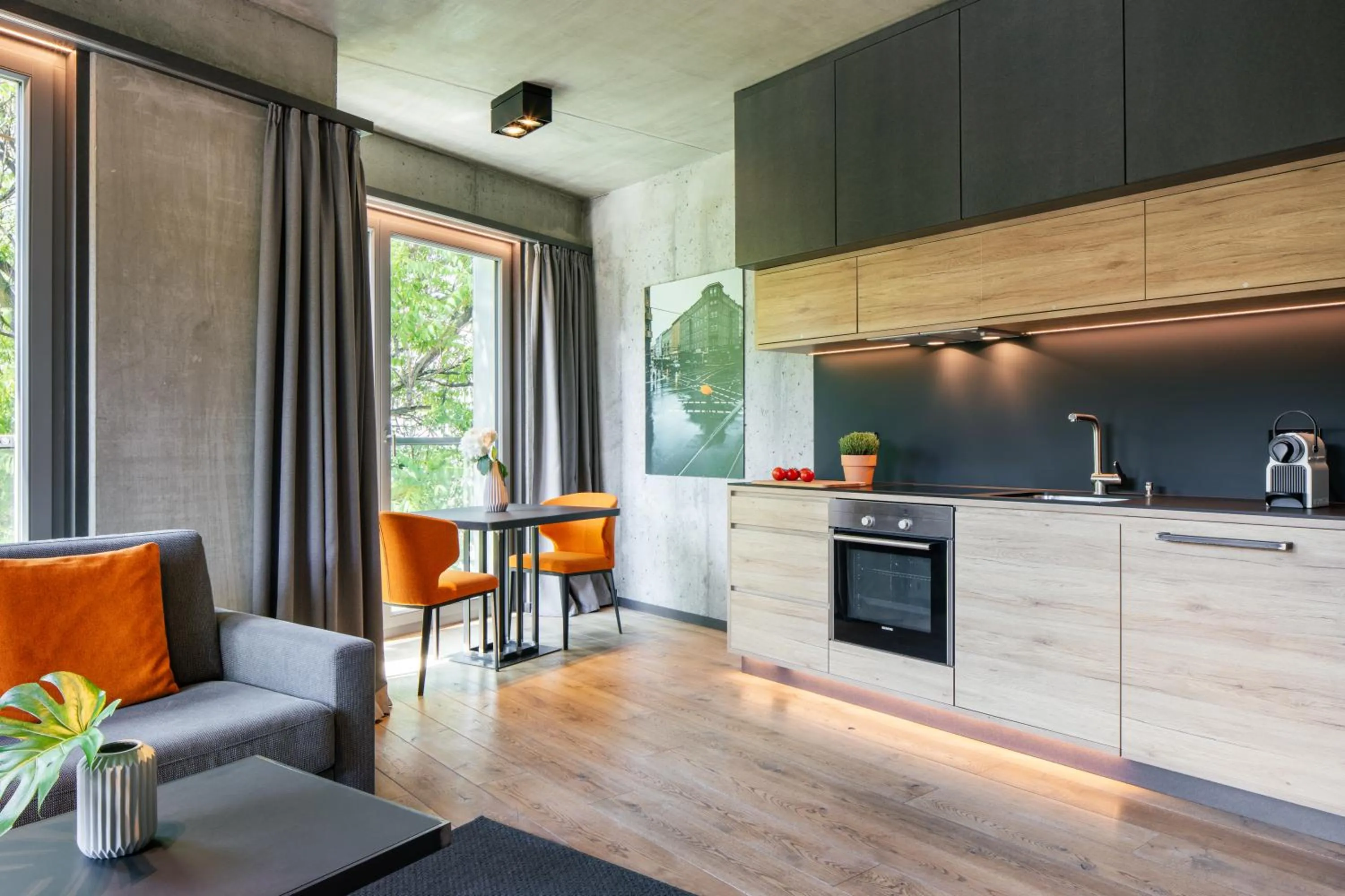Kitchen or kitchenette in Downtown Apartments Mitte