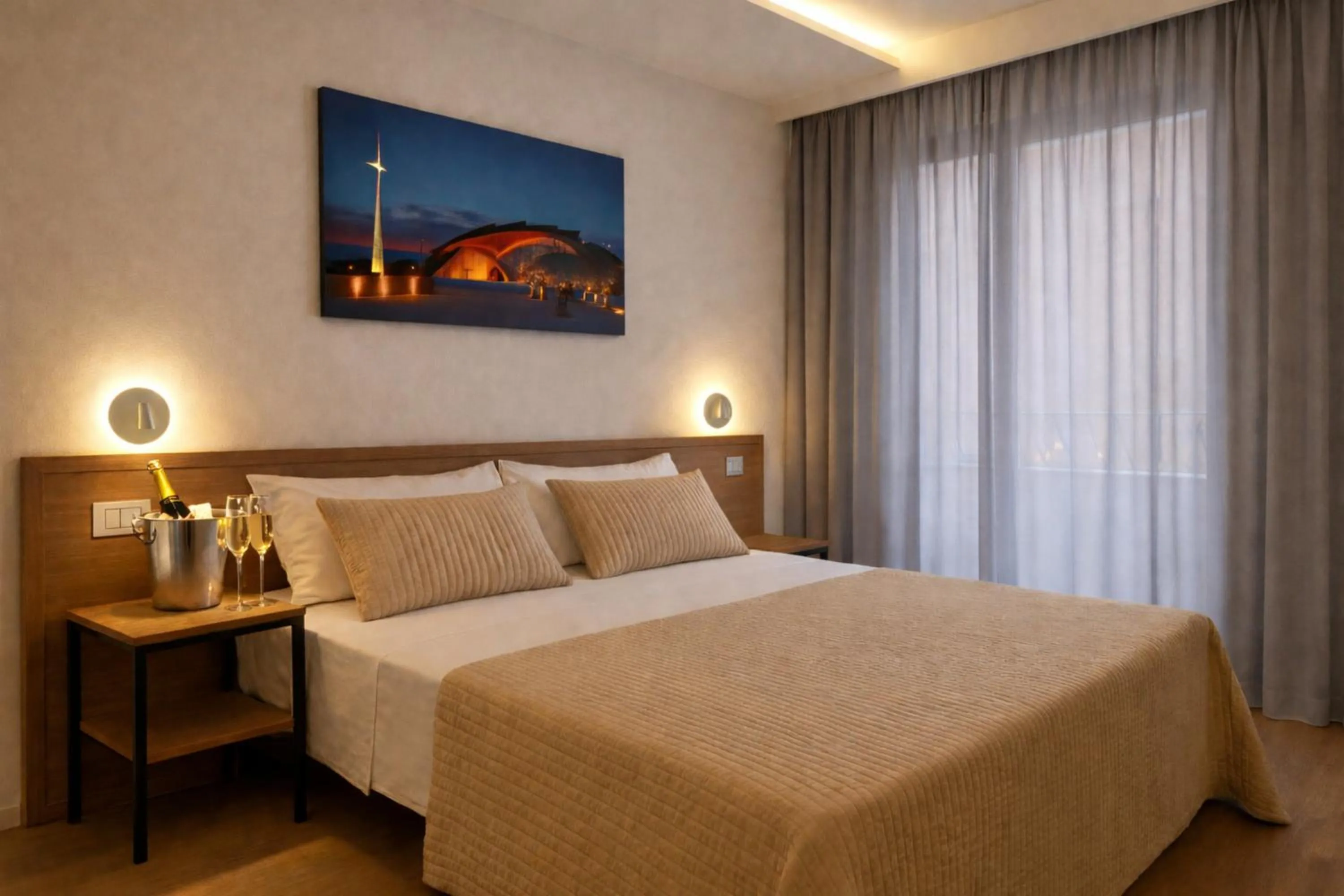 Bedroom, Bed in Hotel Sollievo