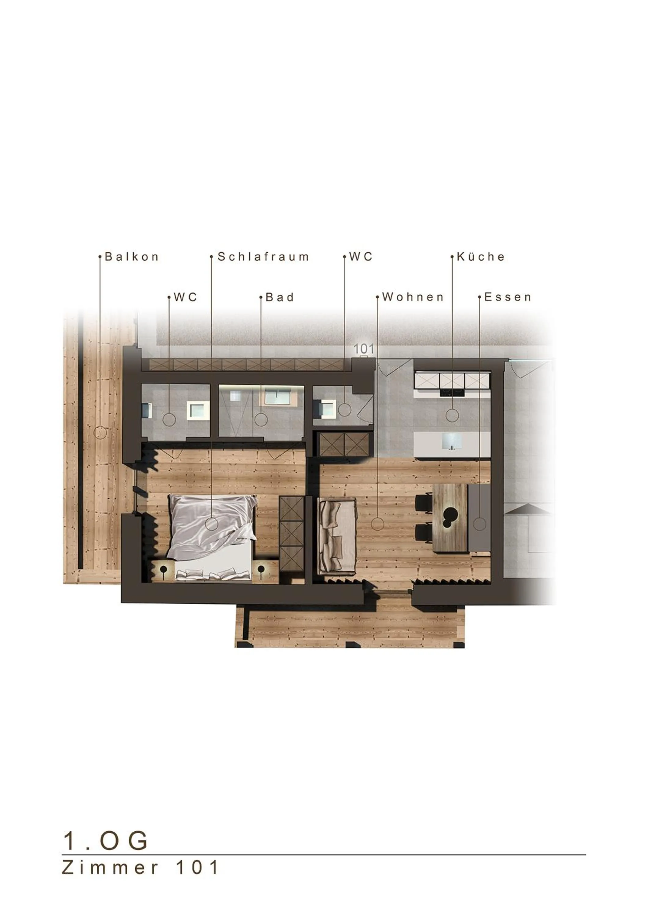 Photo of the whole room, Bed in ride & relax Aparthotel Schwarz