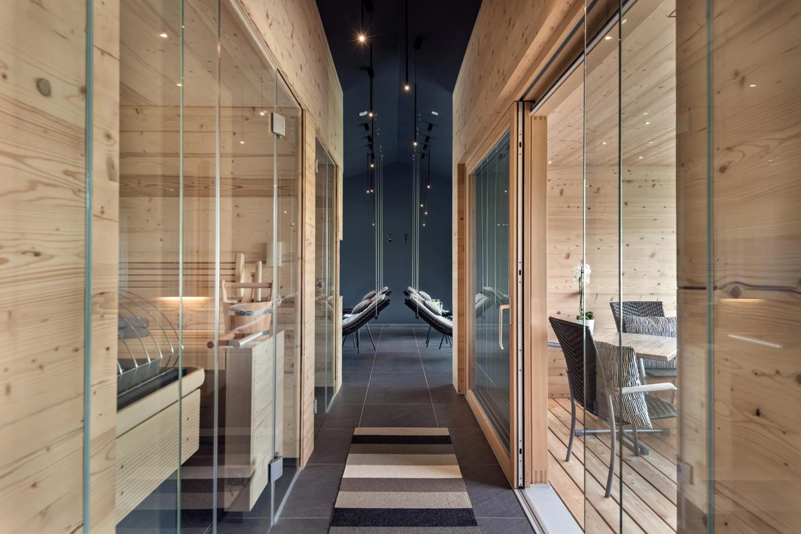 Sauna in ride & relax Aparthotel Schwarz