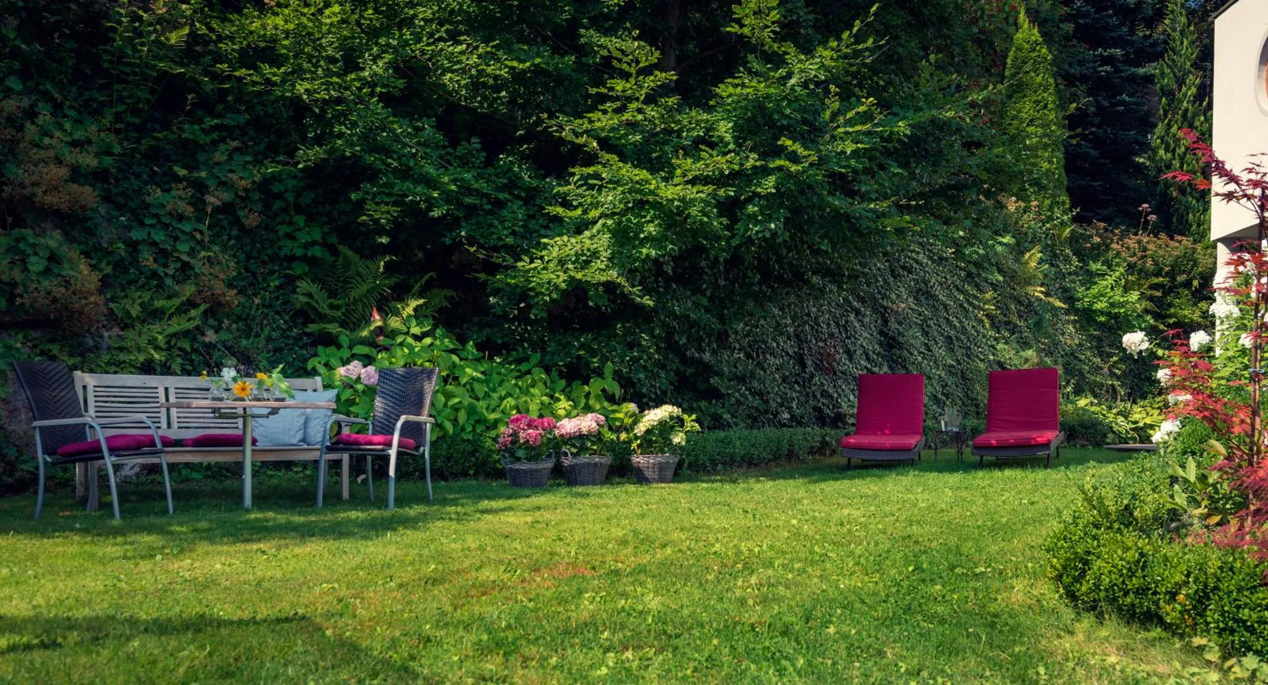 Garden in ride & relax Aparthotel Schwarz