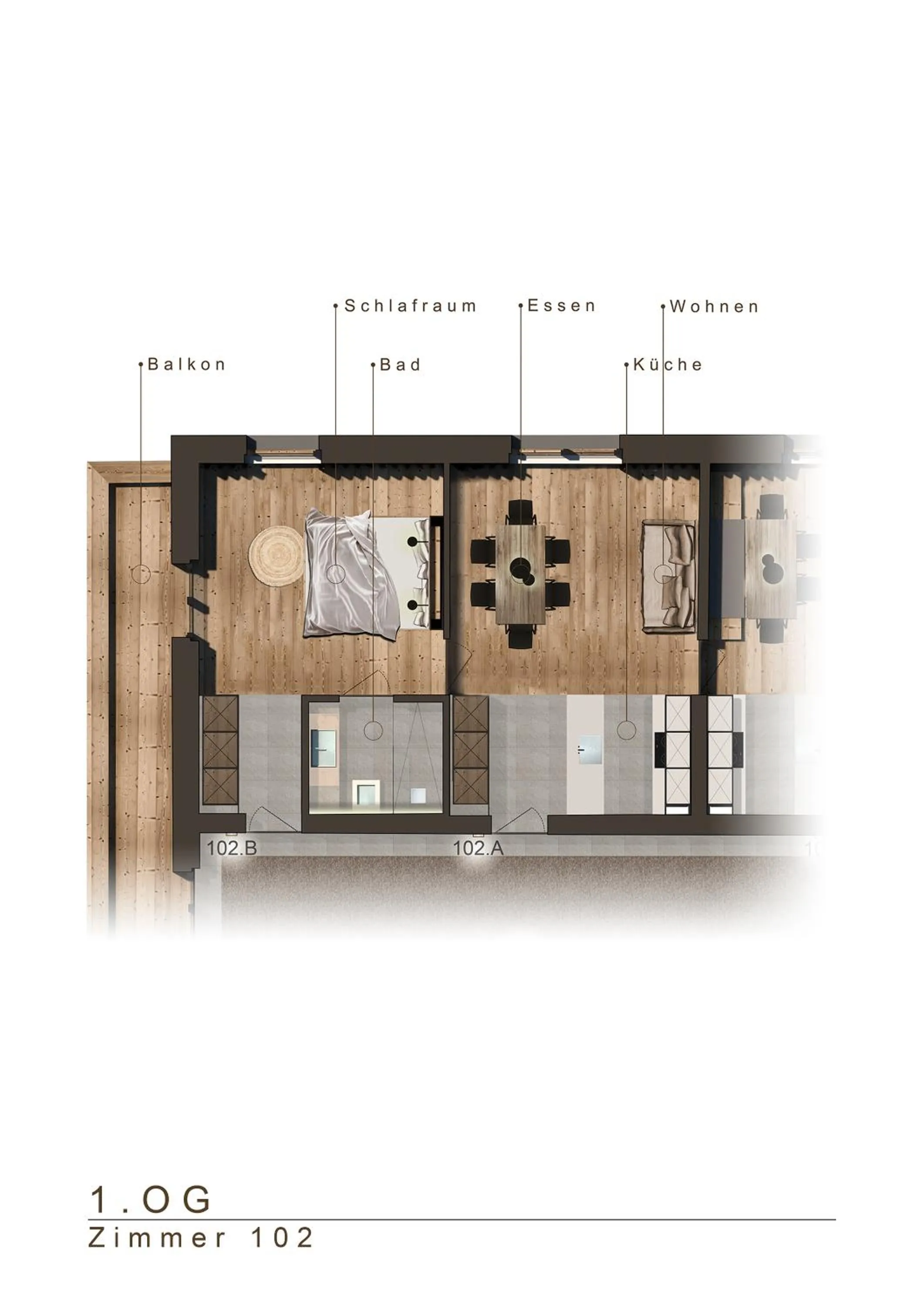 Photo of the whole room in ride & relax Aparthotel Schwarz