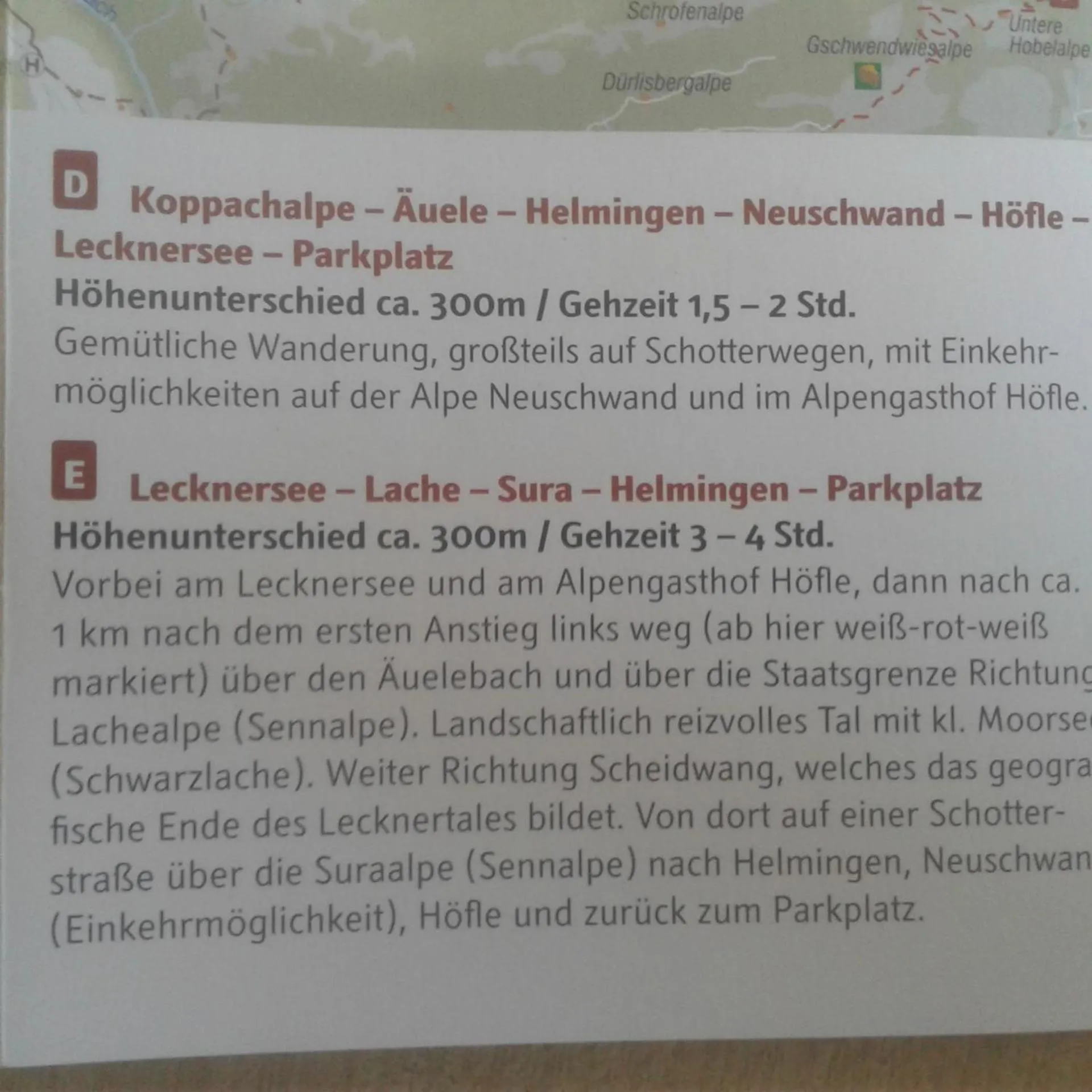 Hiking in Ferienhütte Kälberweide