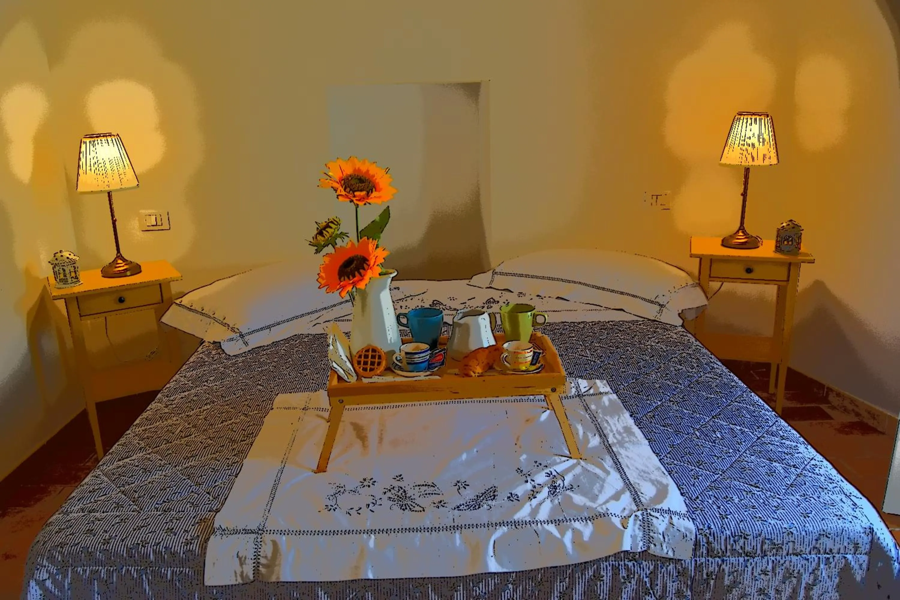Bed in Roseus La Casa Vacanze nei Sassi